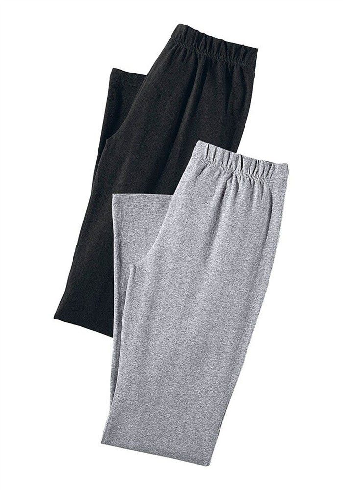 vivance active Capribroek met rubberen tailleband, loungewear (Set van 2)