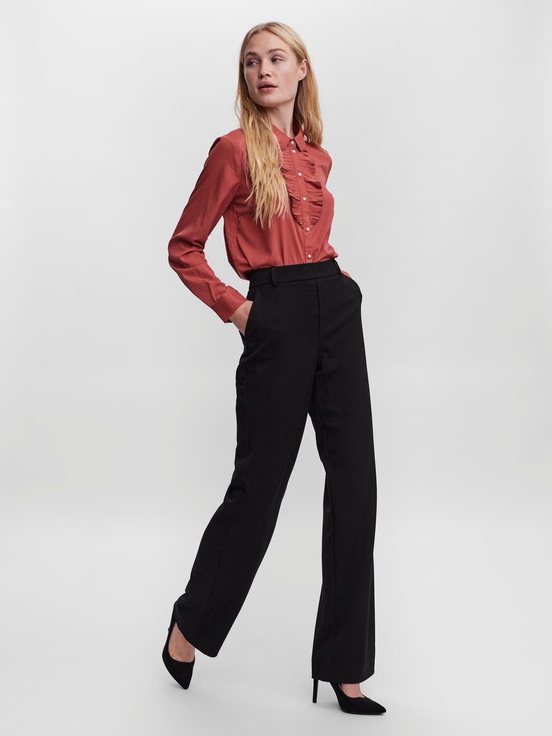 Vero Moda Pantalon VMMAYA MR STRAIGHT SOLID PANT