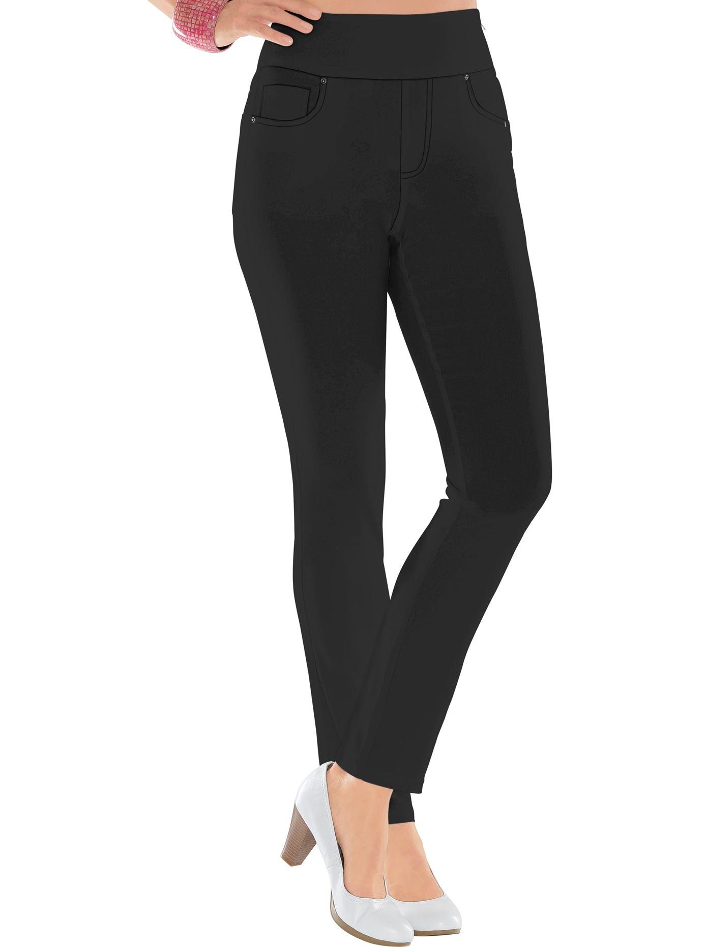 Casual Looks Five-pocketsbroek skinny broeken maat 44 zwart