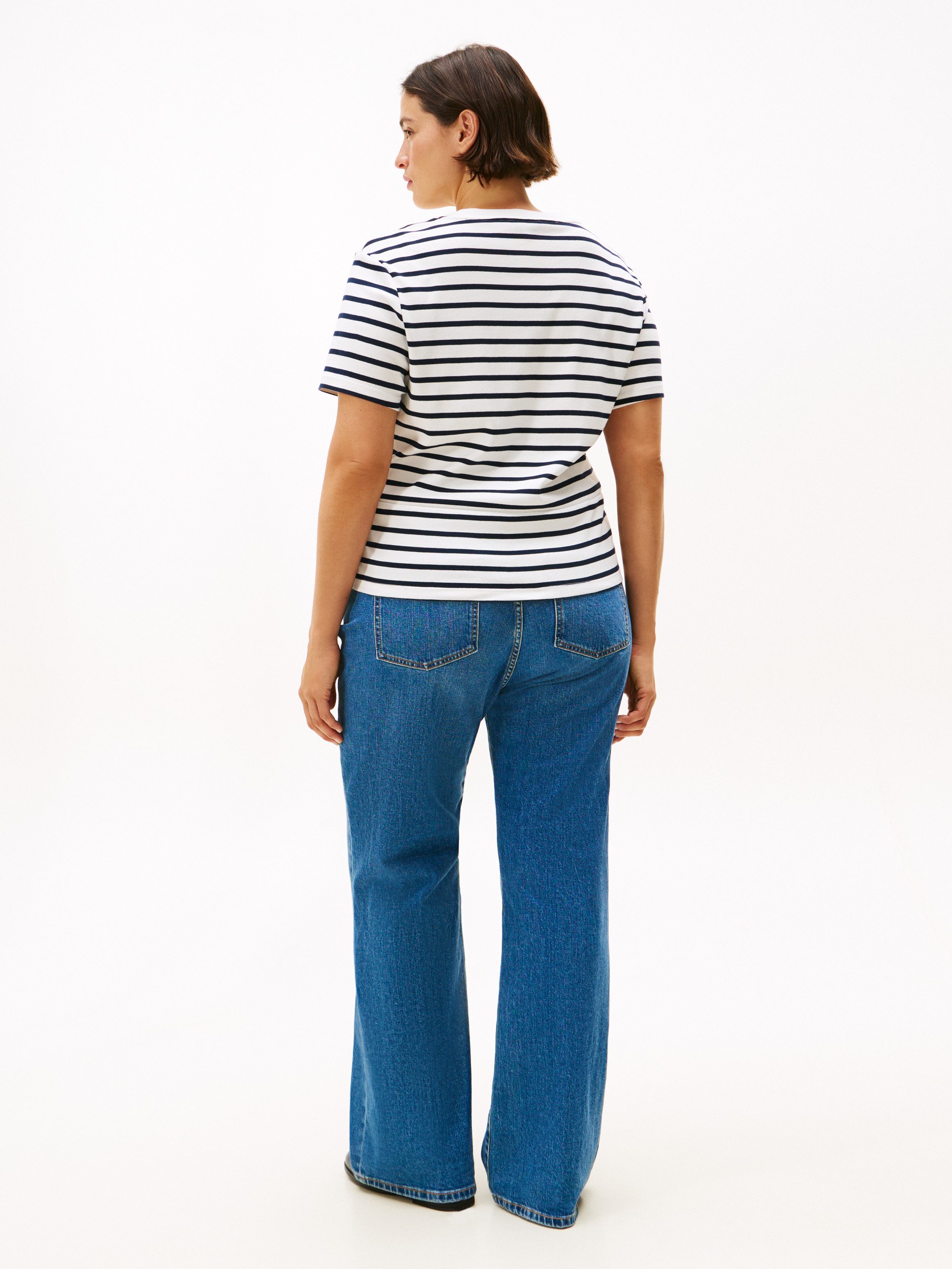 Tommy Hilfiger Curve Shirt met V-hals CRV SLIM CODY V-NK SS