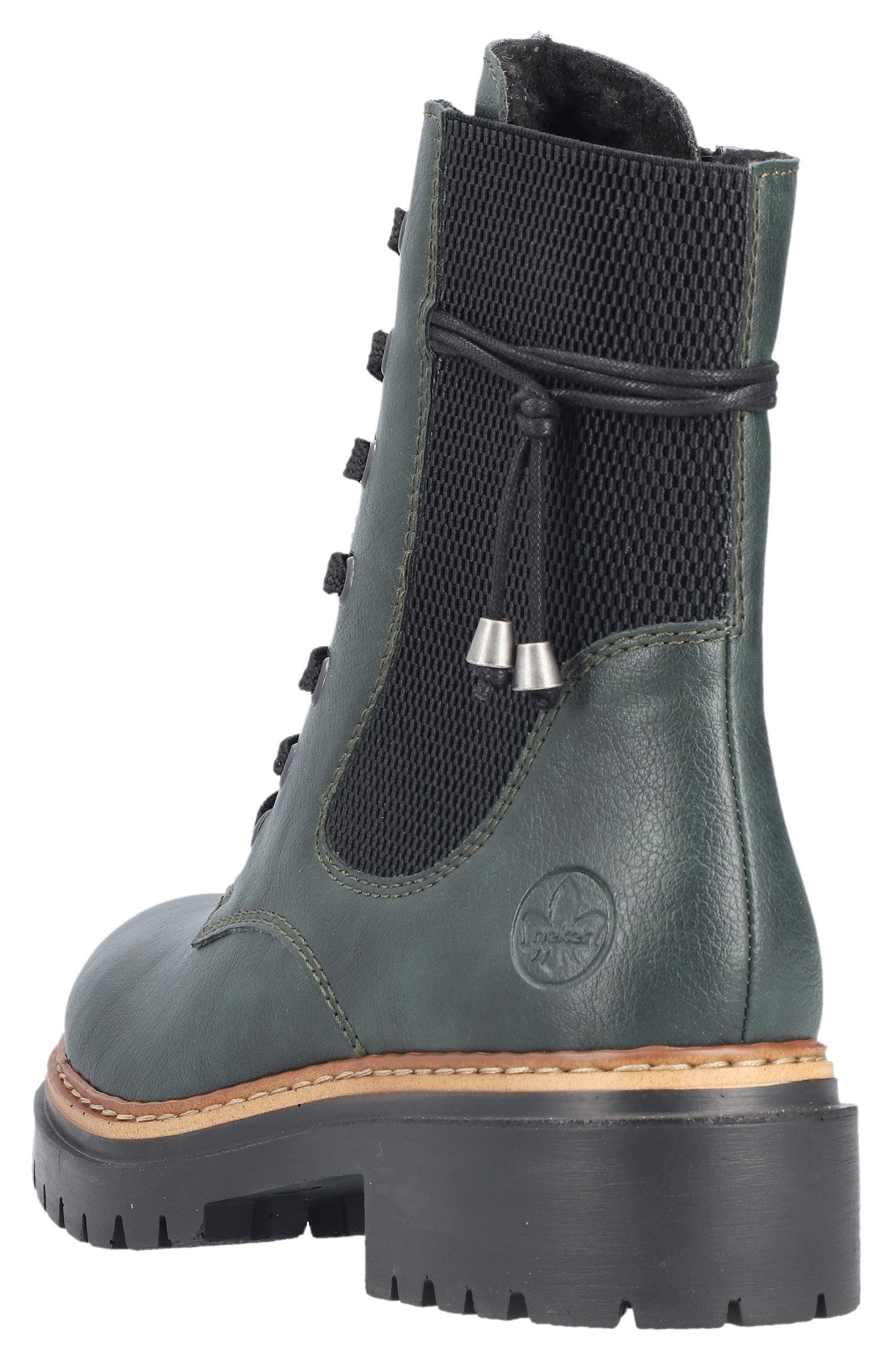 Rieker Winterlaarsjes veterschoenen, enkellaars, hakken, chelseaboots met binnenrits