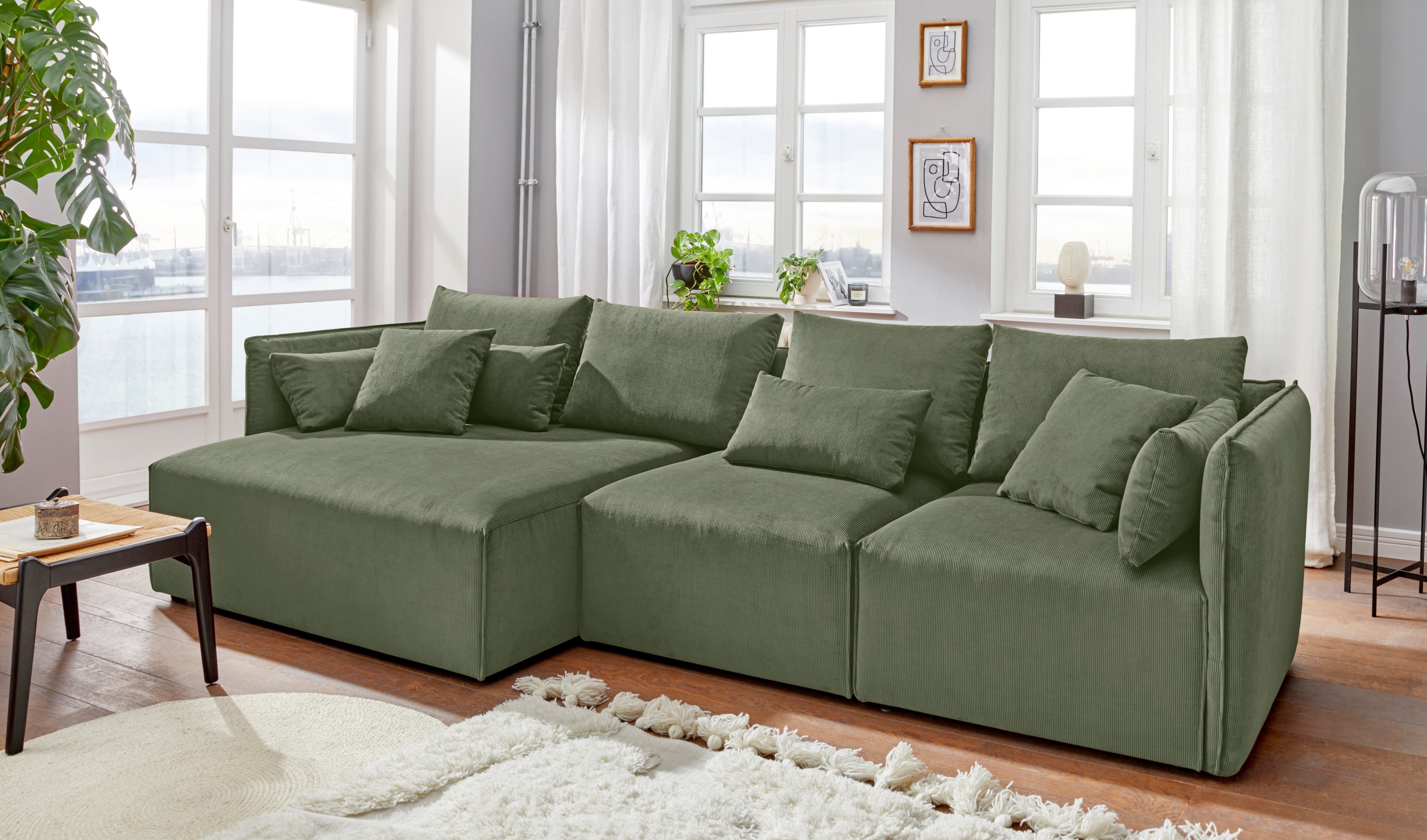 andas Ottomane Nöre korte lounge-module - zelf samenstellen, breedte 138 cm, diepte 128 cm