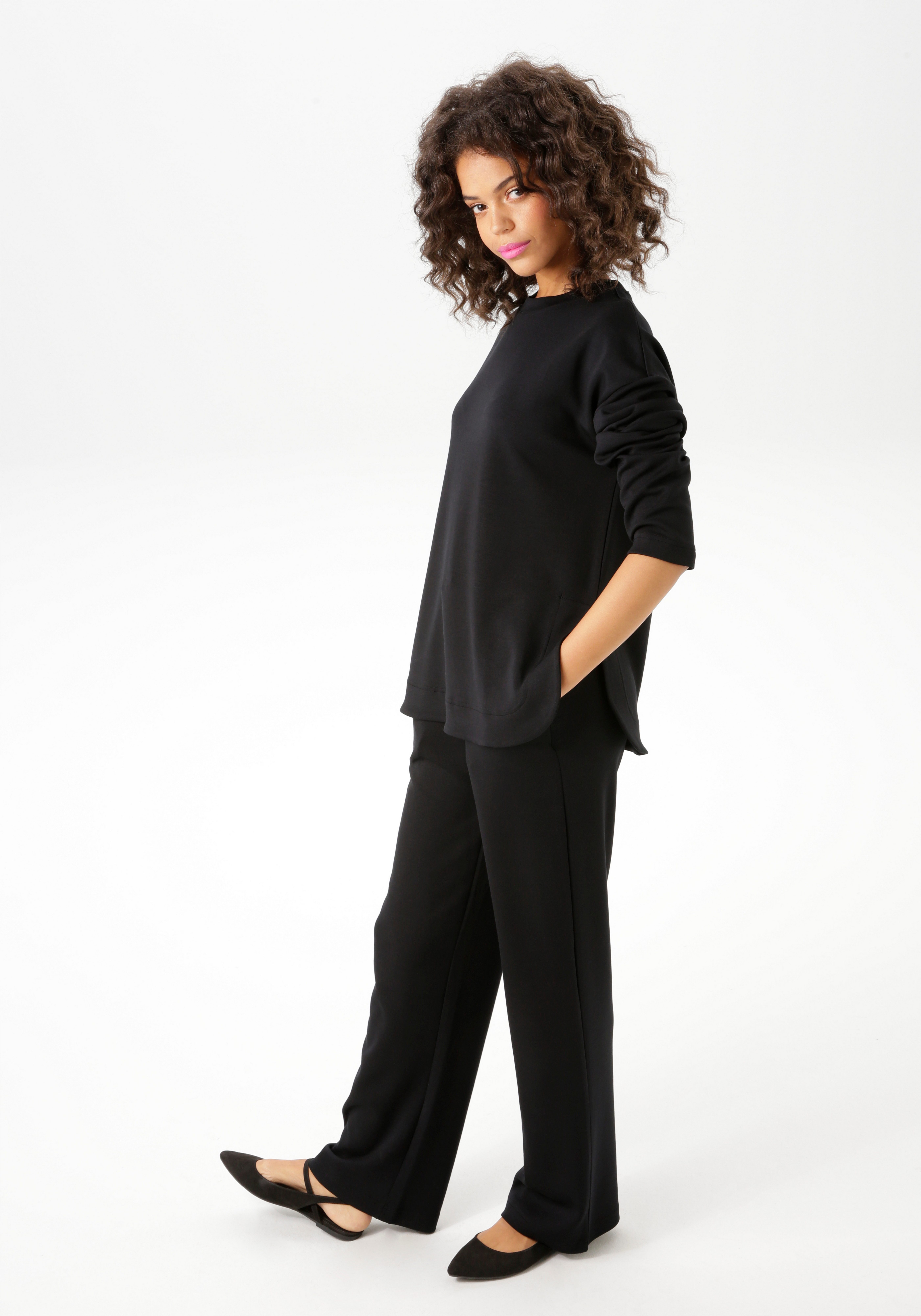 Aniston CASUAL Sweatshirt in trendy kleurenpalet nieuwe collectie