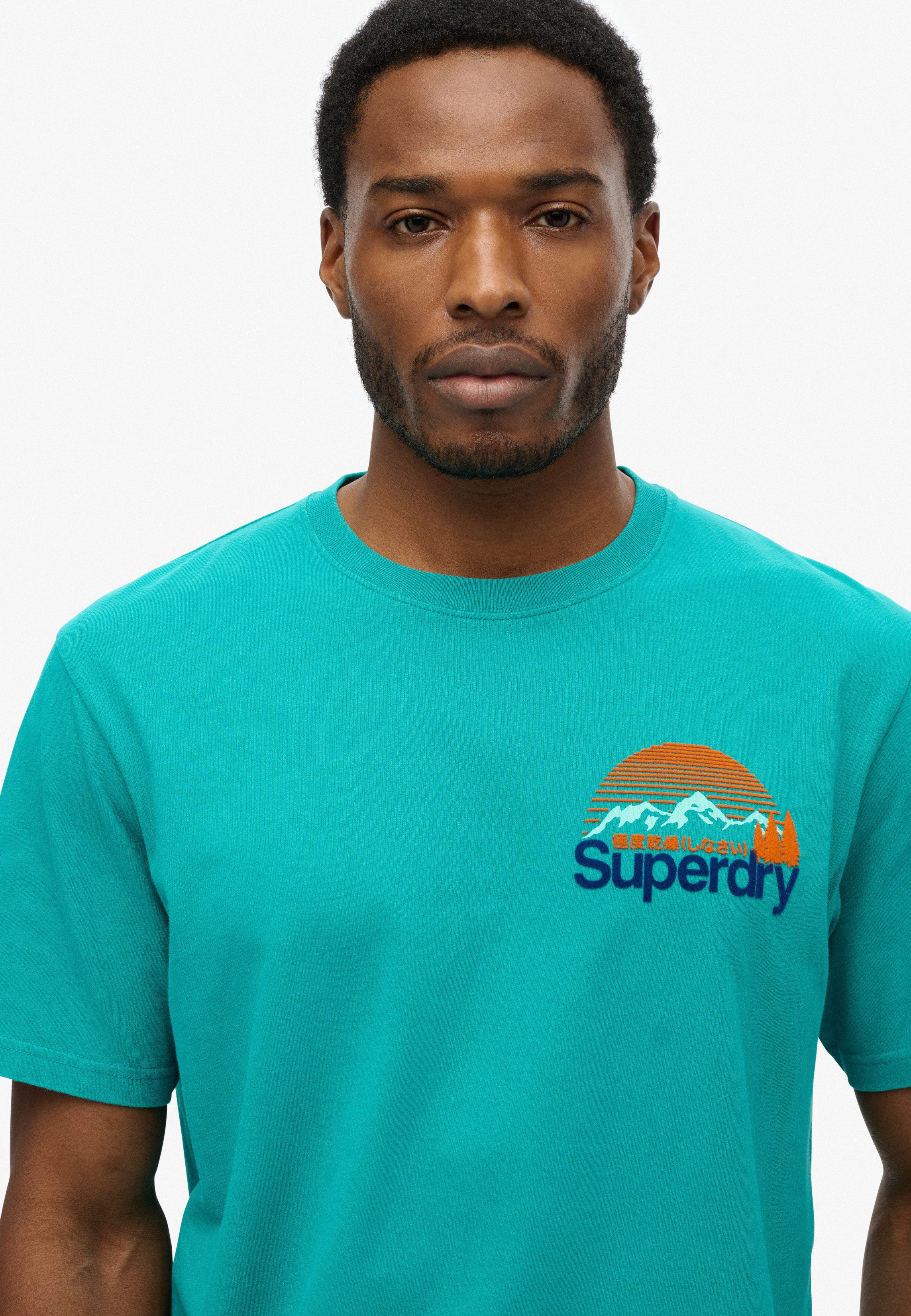 Superdry Shirt met ronde hals CL GREAT OUTDOORS CHEST TEE