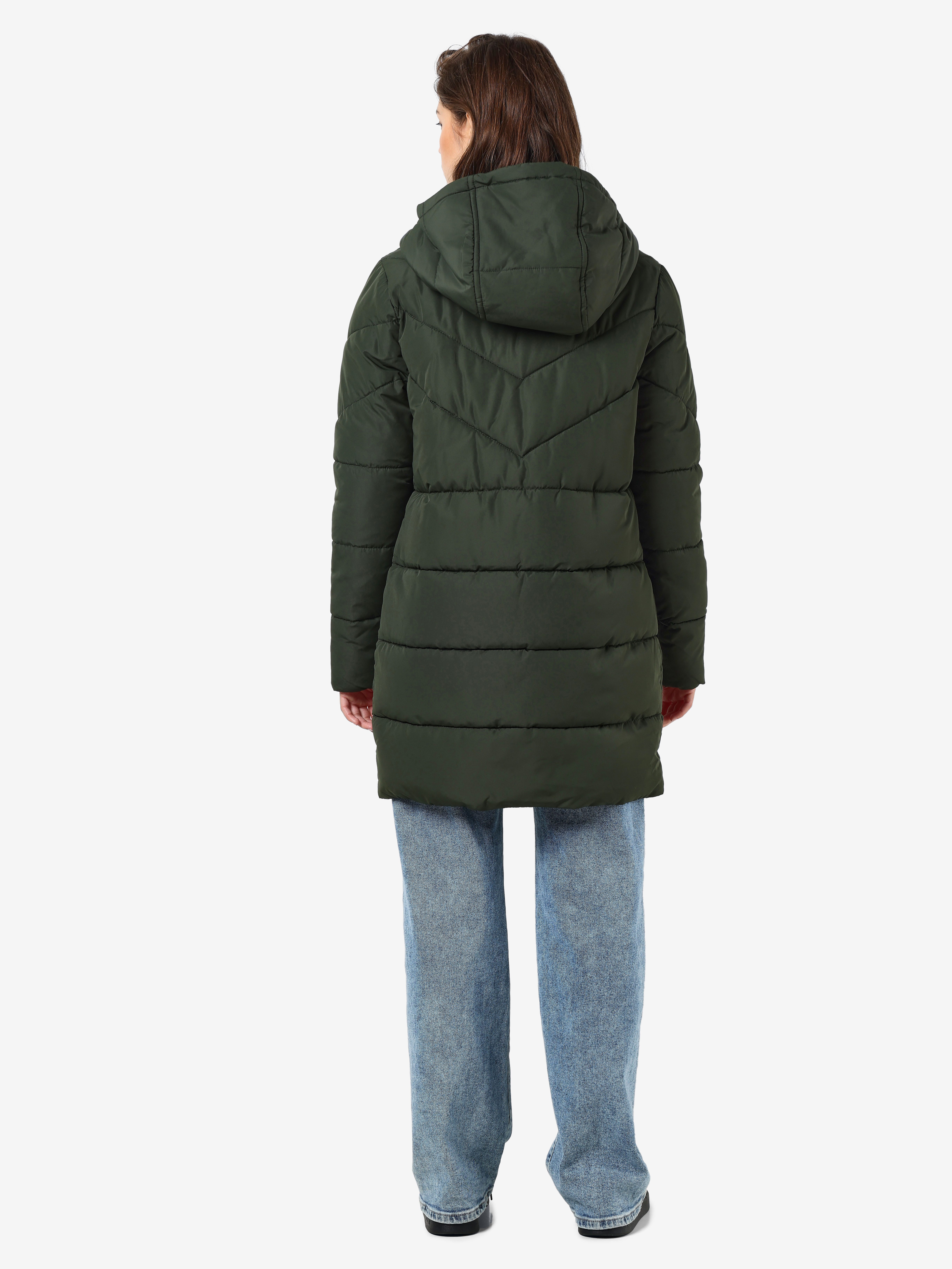 Noisy may Gewatteerde jas NMDALCON L/S LONG JACKET NOOS FWD