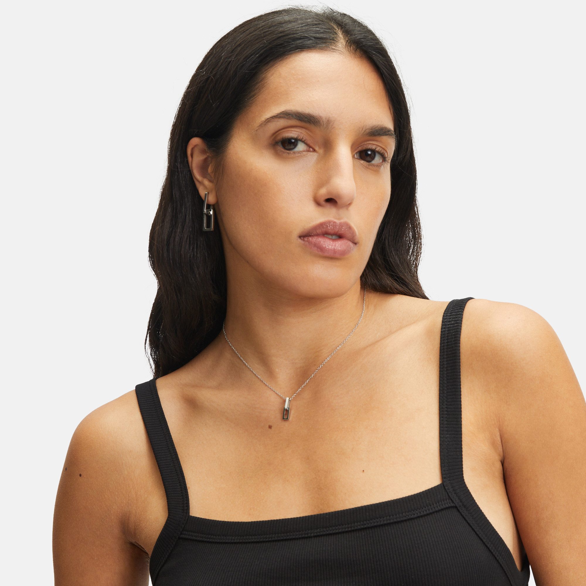 Liebeskind Berlin Ketting met hanger Sieraden Geschenk Roestvrijstalen Ketting Feestelijke Mini Schakel