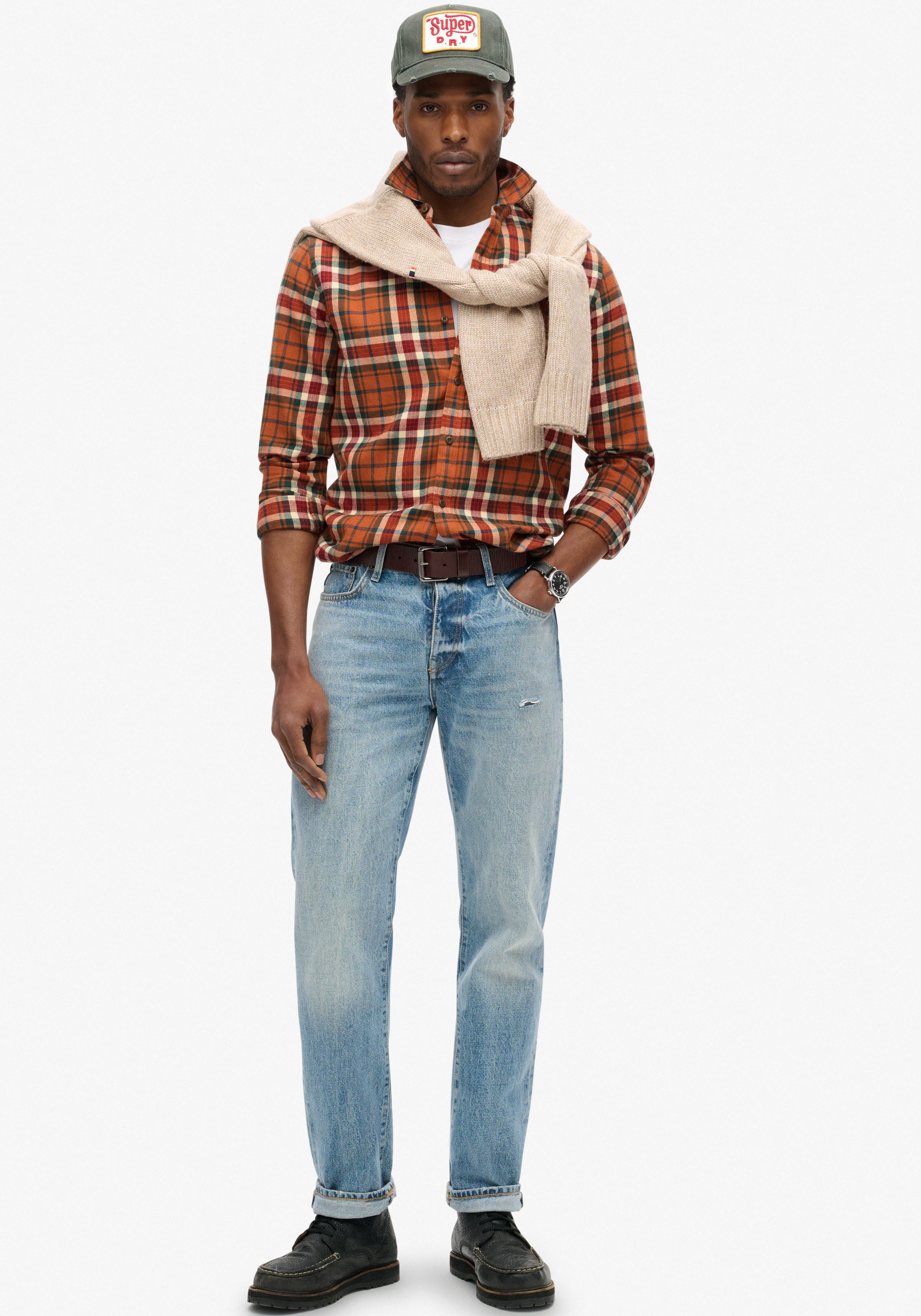 Superdry Overhemd met lange mouwen Organic Cotton Lumberjack Check Shirt