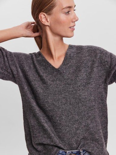 Vero Moda Trui met V-hals VMCREWLEFILE LS V-NECK BLOUSE NOOS