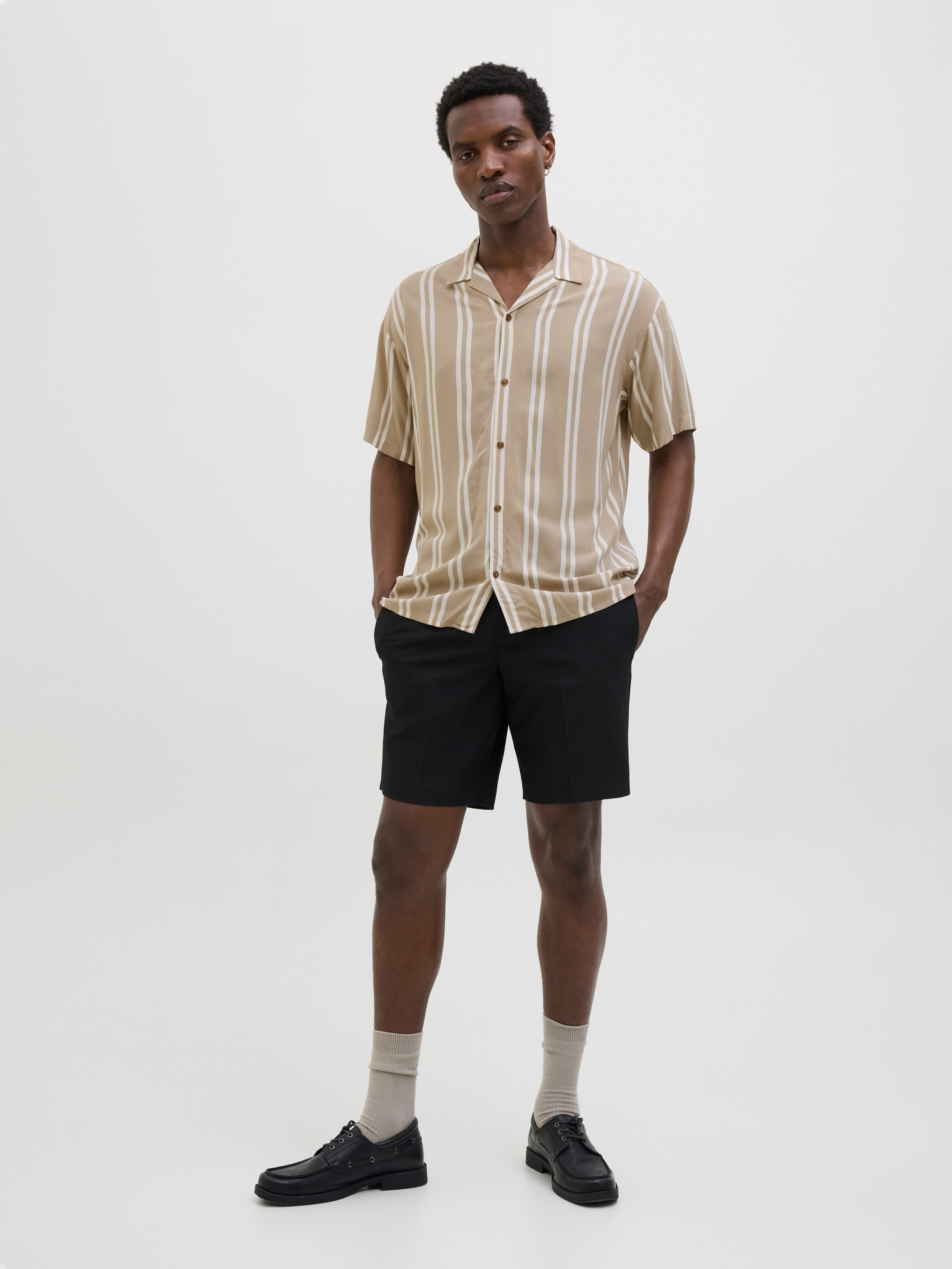 Jack & Jones Overhemd met korte mouwen JJEJEFF STRIPE RESORT SHIRT SS SN