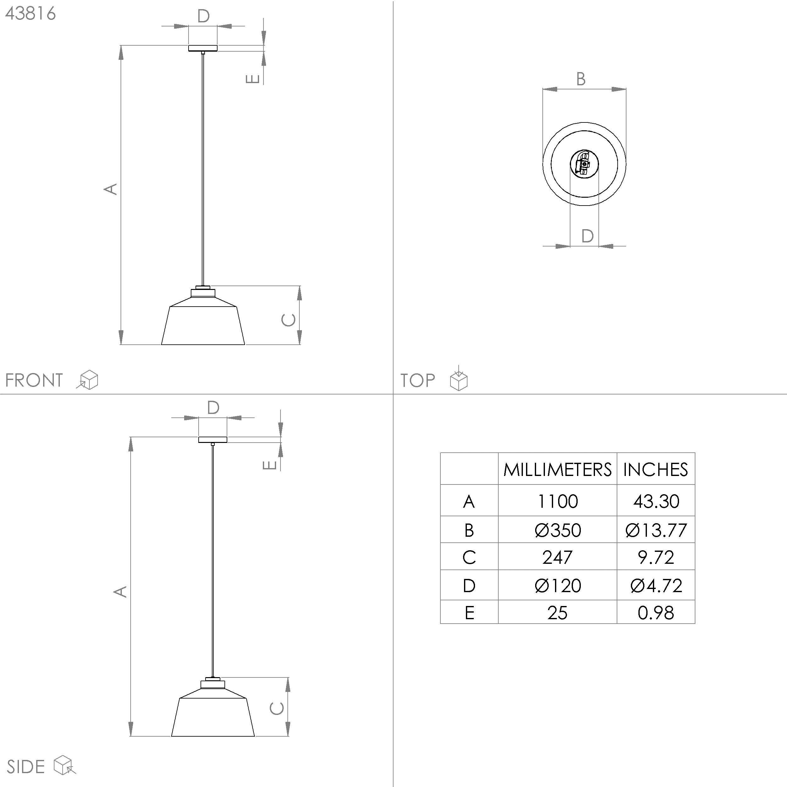 EGLO Hanglamp SOUTHERY Hanglamp in goudkleur en wit van staal - excl. E27 - 40W (1 stuk)