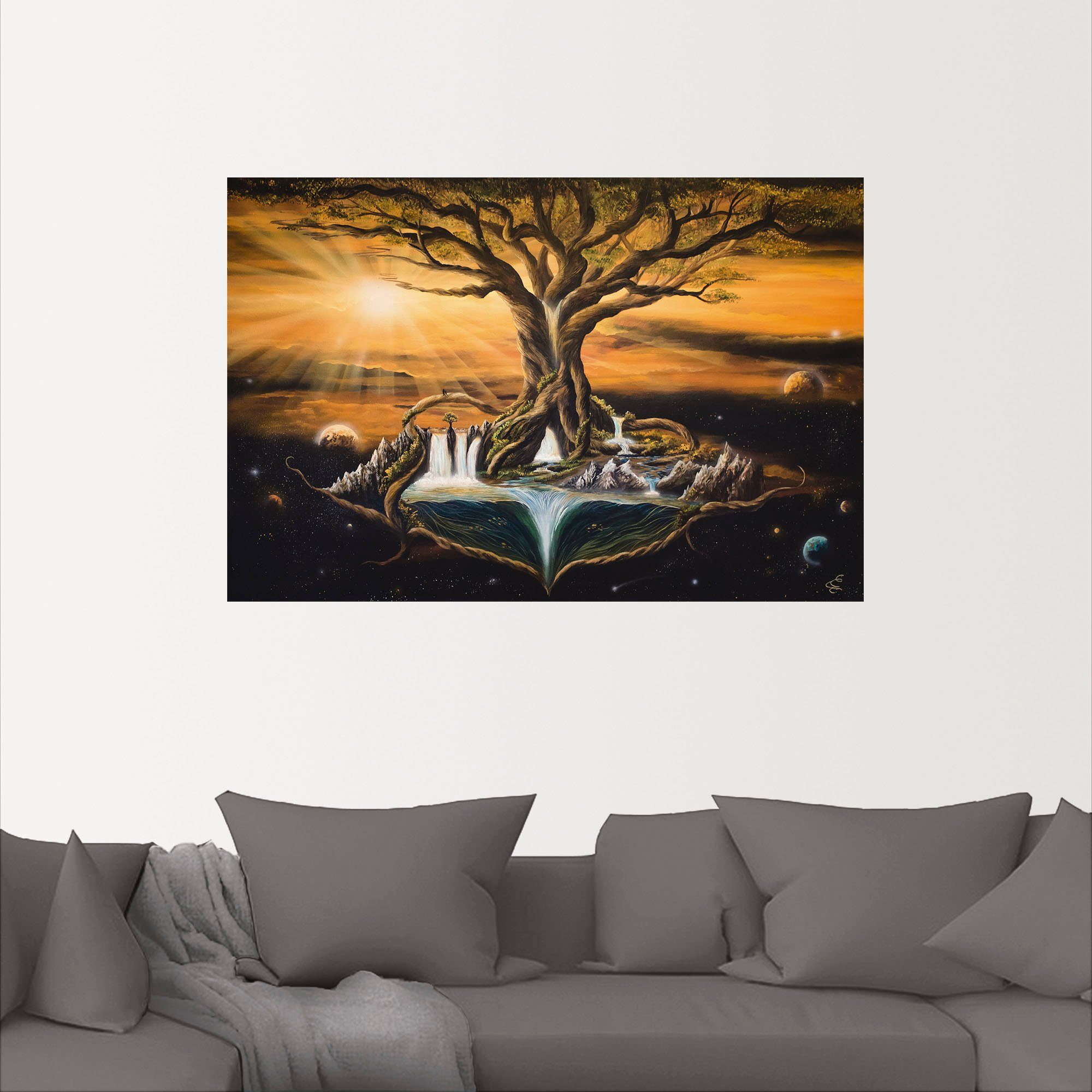 Artland Artprint De droom van de werelden als artprint van aluminium, artprint voor buiten, poster, muursticker in diverse maten formaten