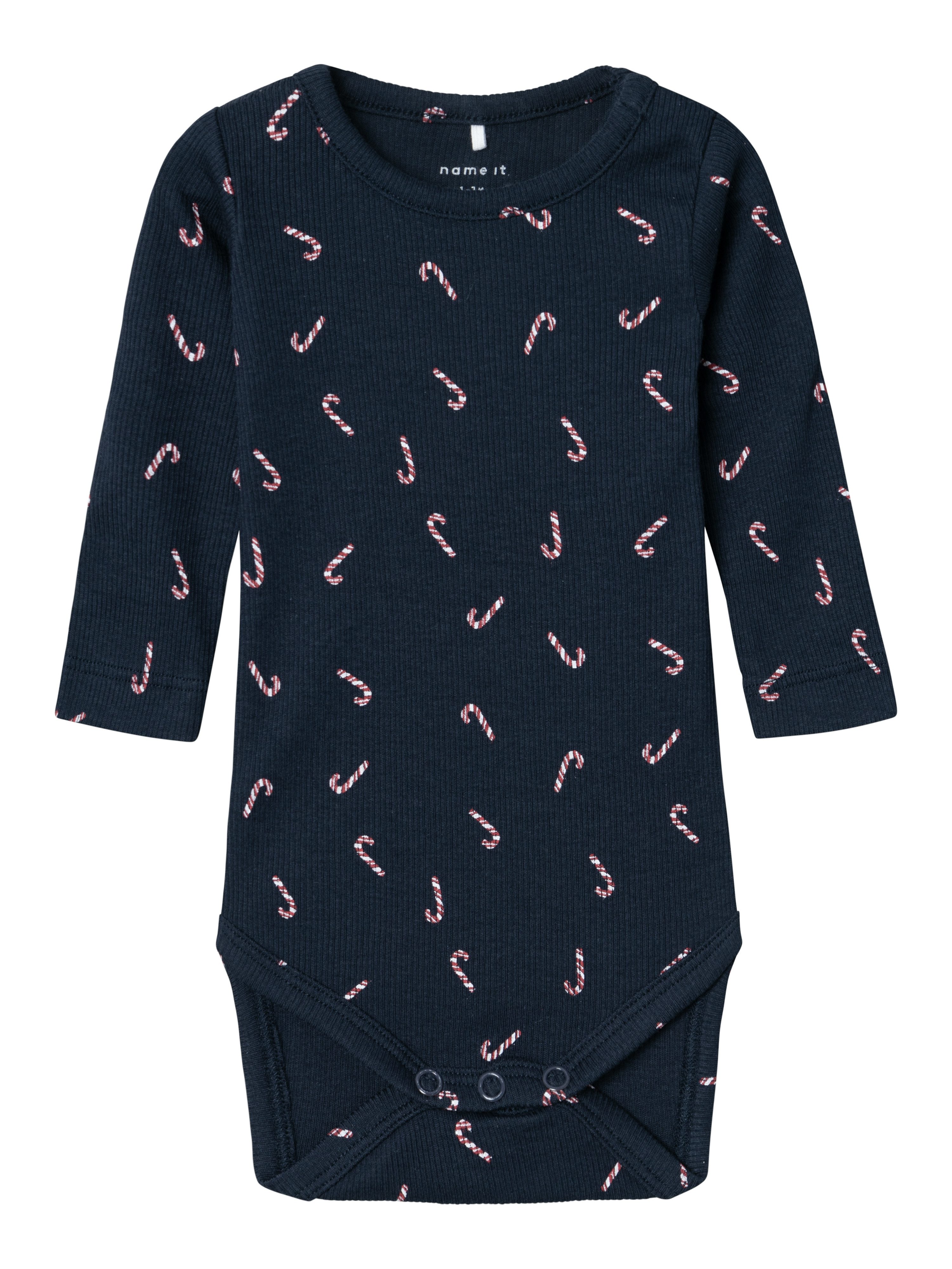 Name It Body met lange mouwen NBNDAB M LS BODY kinderen rompertjes maat 74 blauw