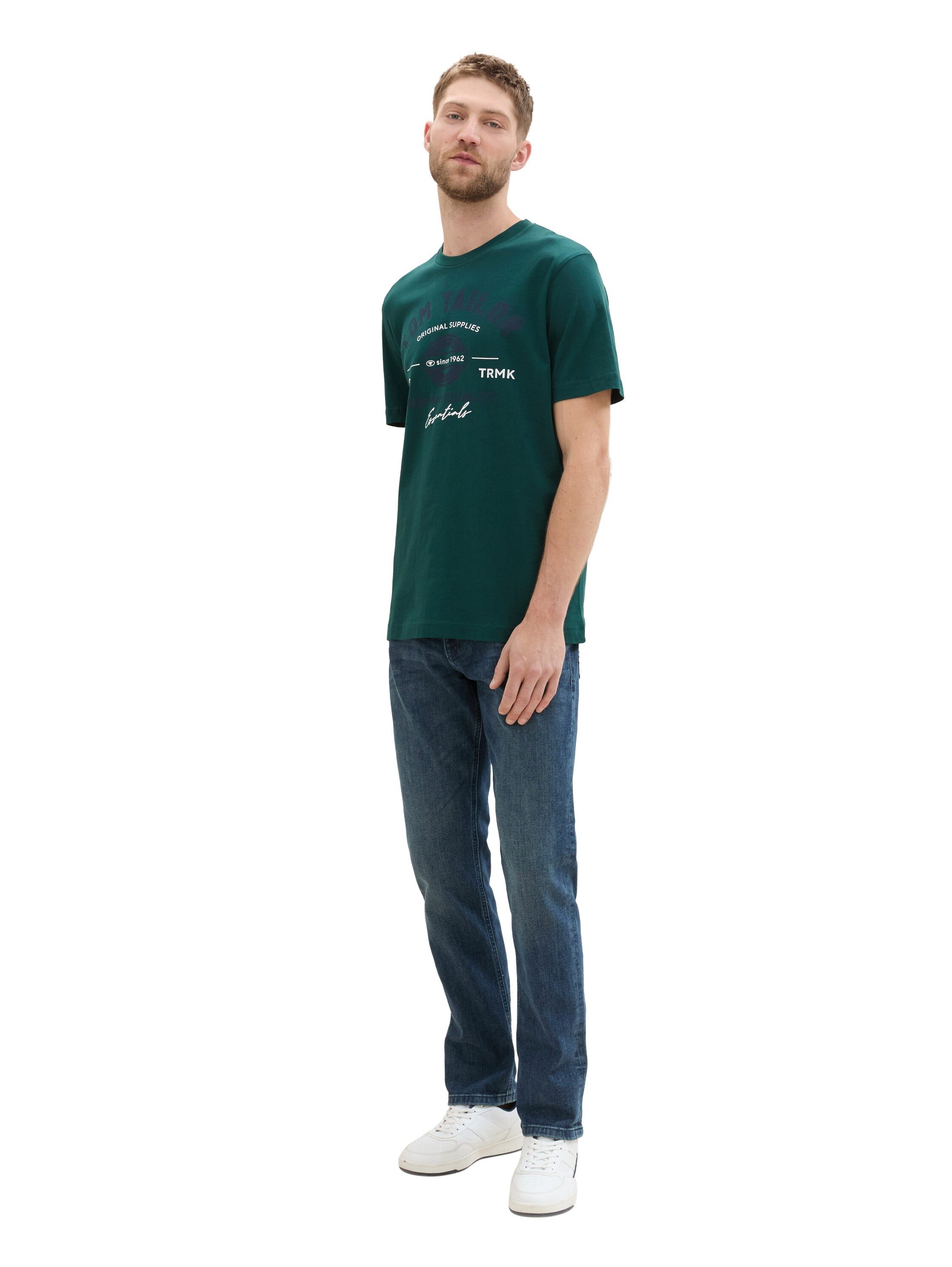 Tom Tailor T-shirt met grote logo-frontprint