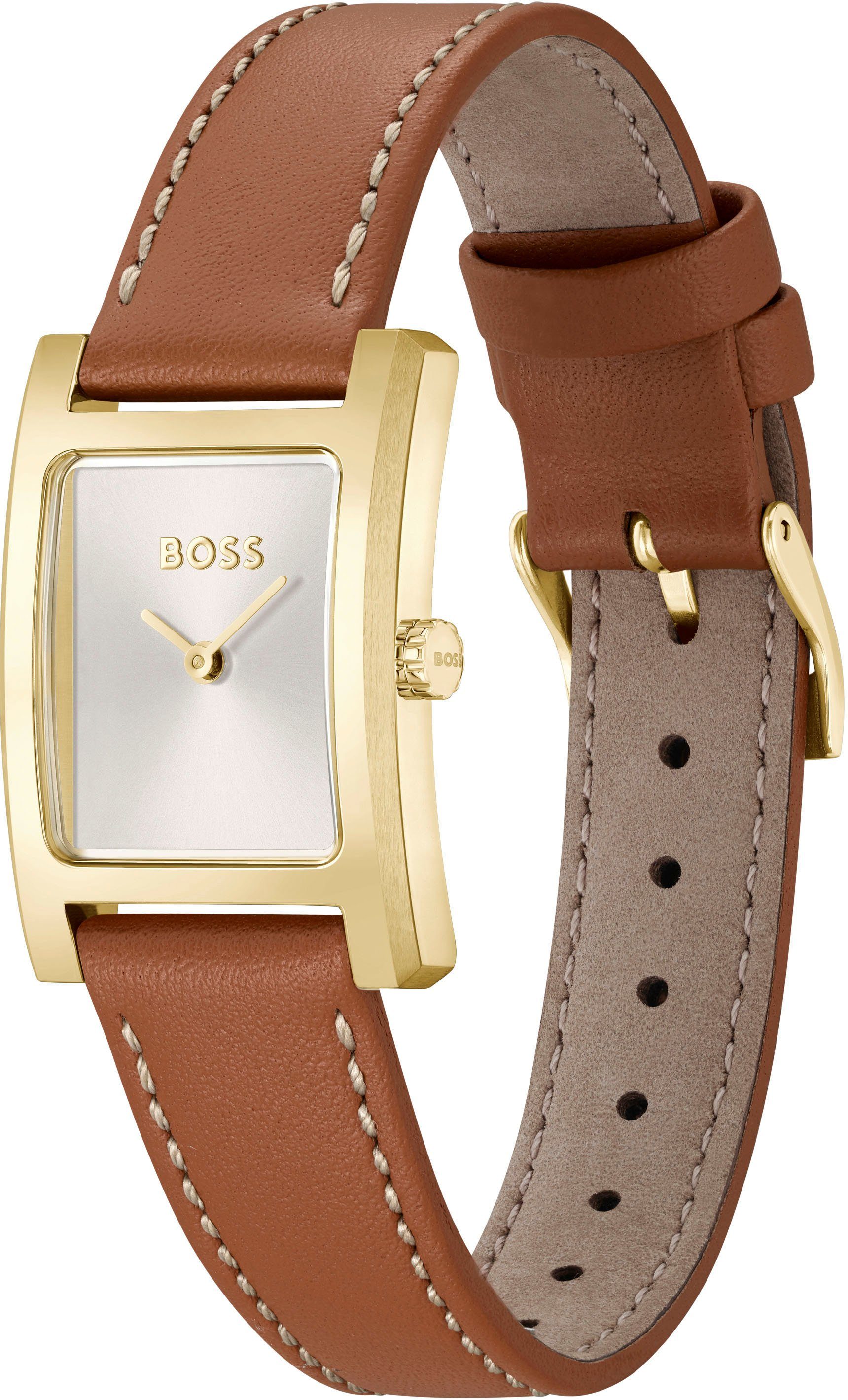 Boss Kwartshorloge Lucy Horloge, dameshorloge, stalen band, analoog