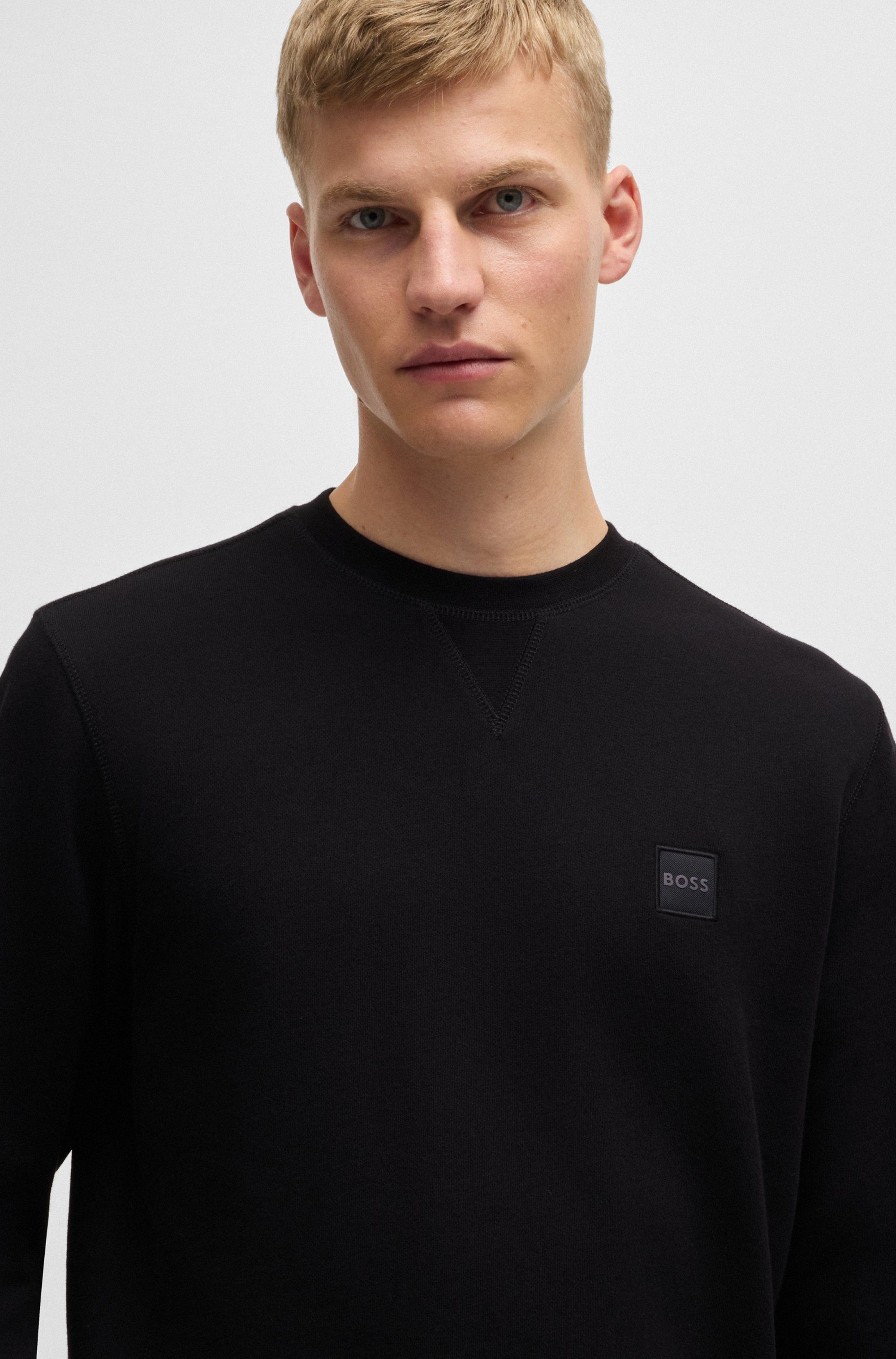 Boss Orange Sweatshirt Westart met boss logo-patch
