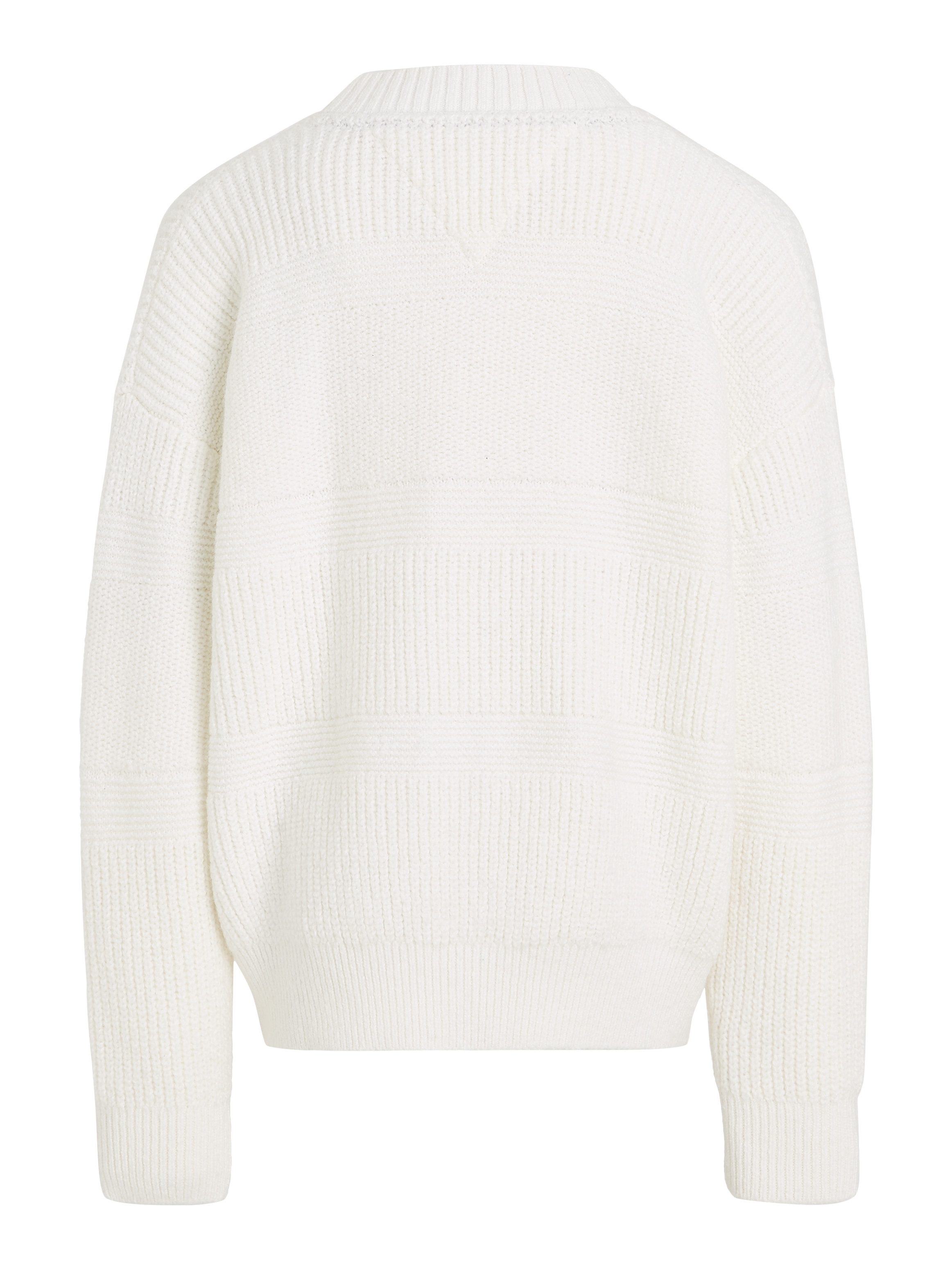 Tommy Hilfiger Vest MIX TEXTURED CARDIGAN Kinderen tot 16 jaar met logostiksel