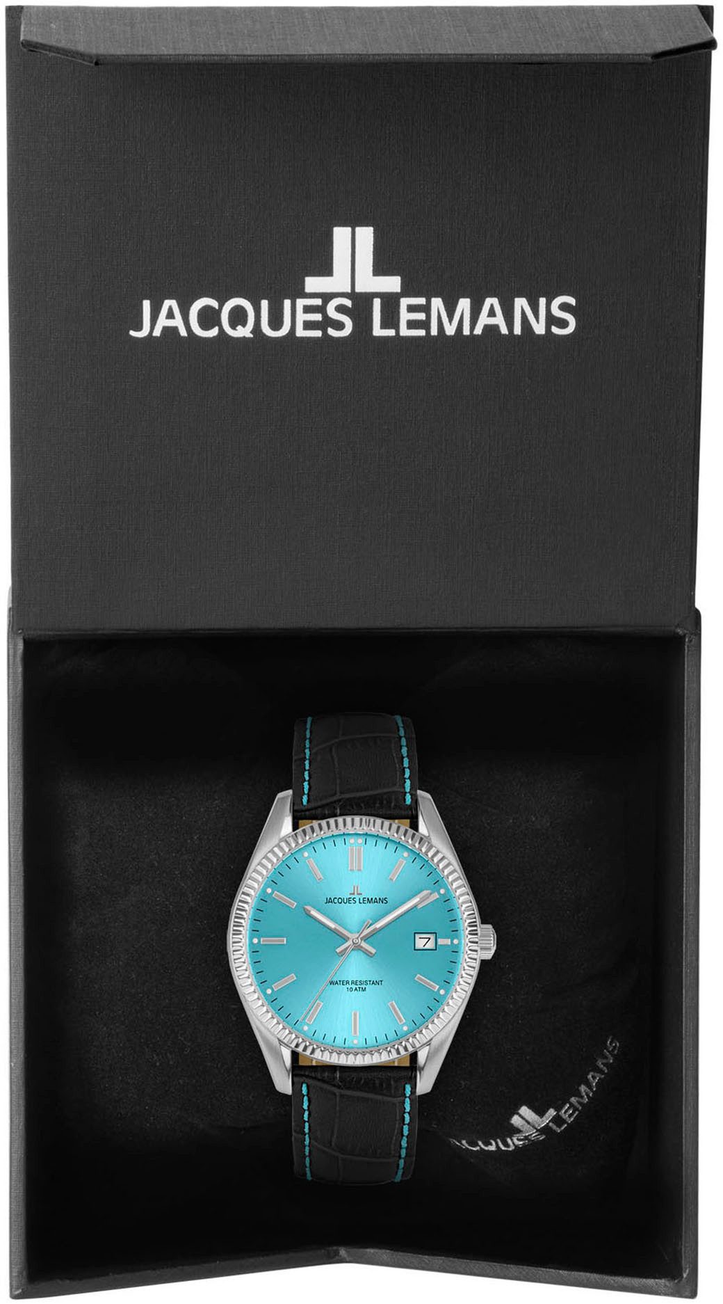 Jacques Lemans Kwartshorloge Horloge, herenhorloge, dameshorloge, leren band, datum