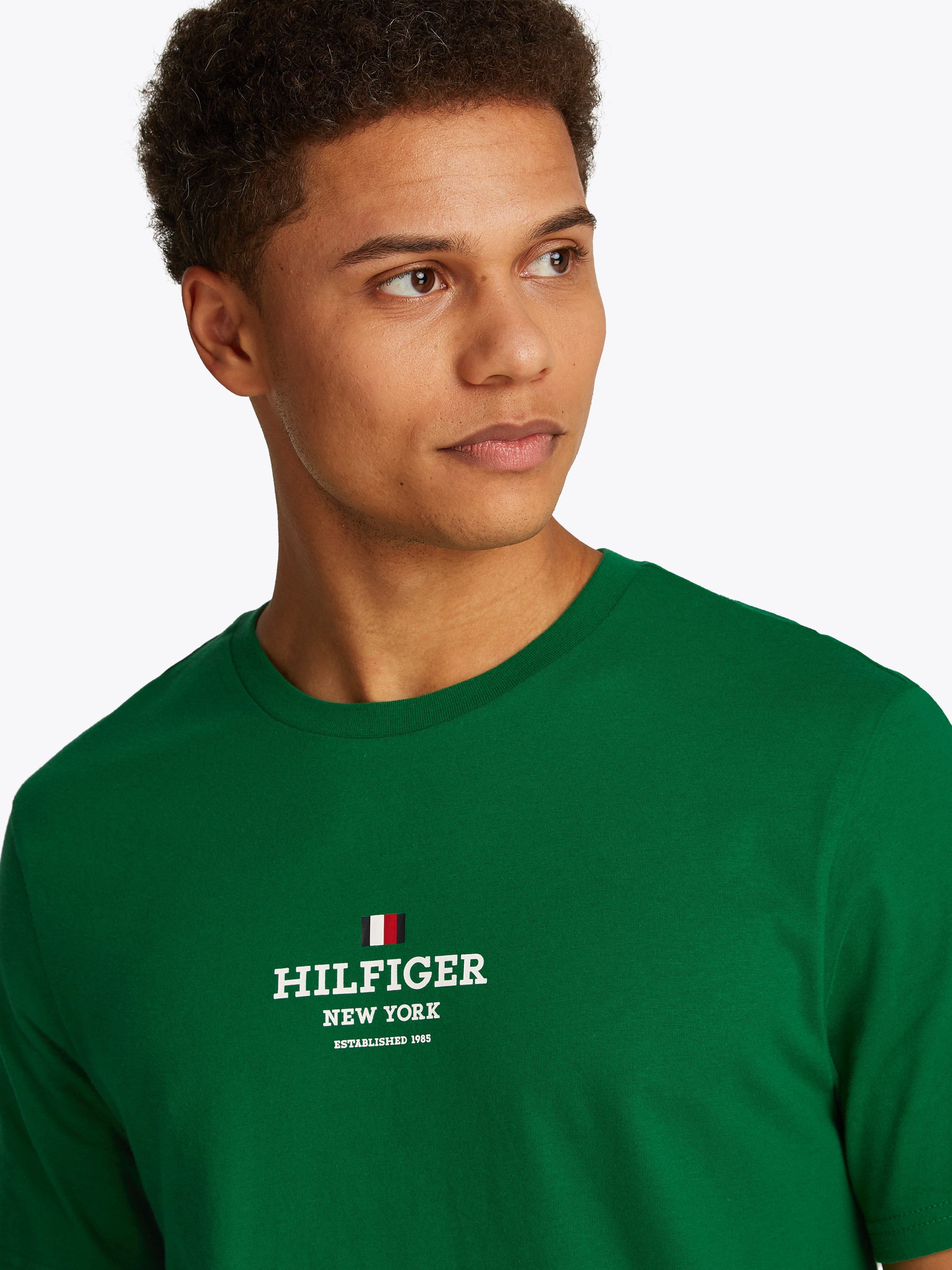 Tommy Hilfiger T-shirt RWB HILFIGER TEE Logoprint op borsthoogte