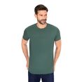 trigema slim-fit t-shirt van deluxe-katoen groen