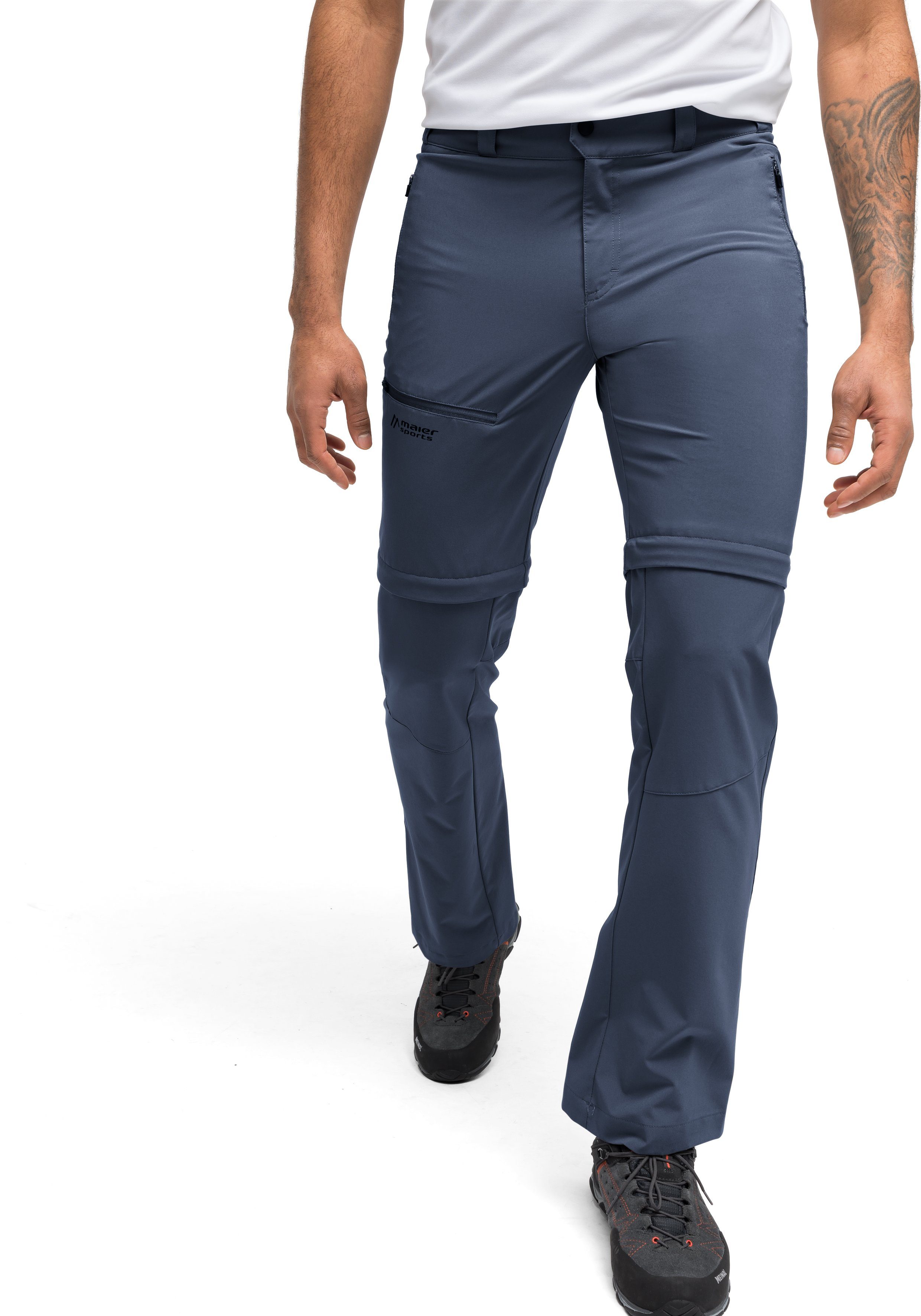 Maier Sports Functionele broek Latit zip M Heren wandelbroek, afritsbare outdoorbroek, 4 zakken, regular fit