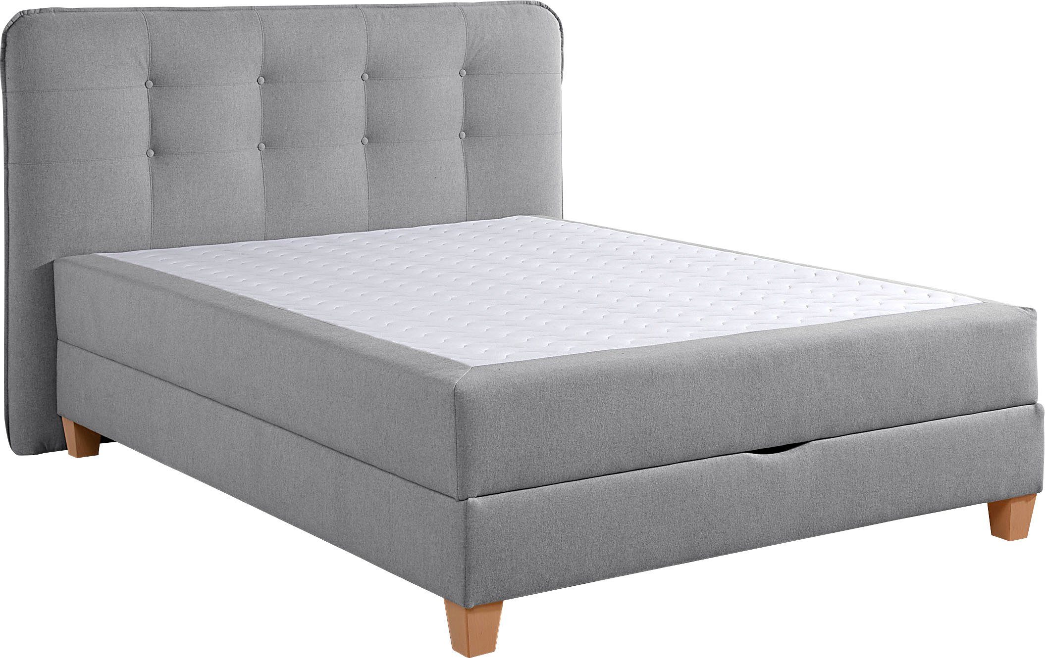 Home affaire Boxspring inclusief topmatras van koudschuim en bedkist