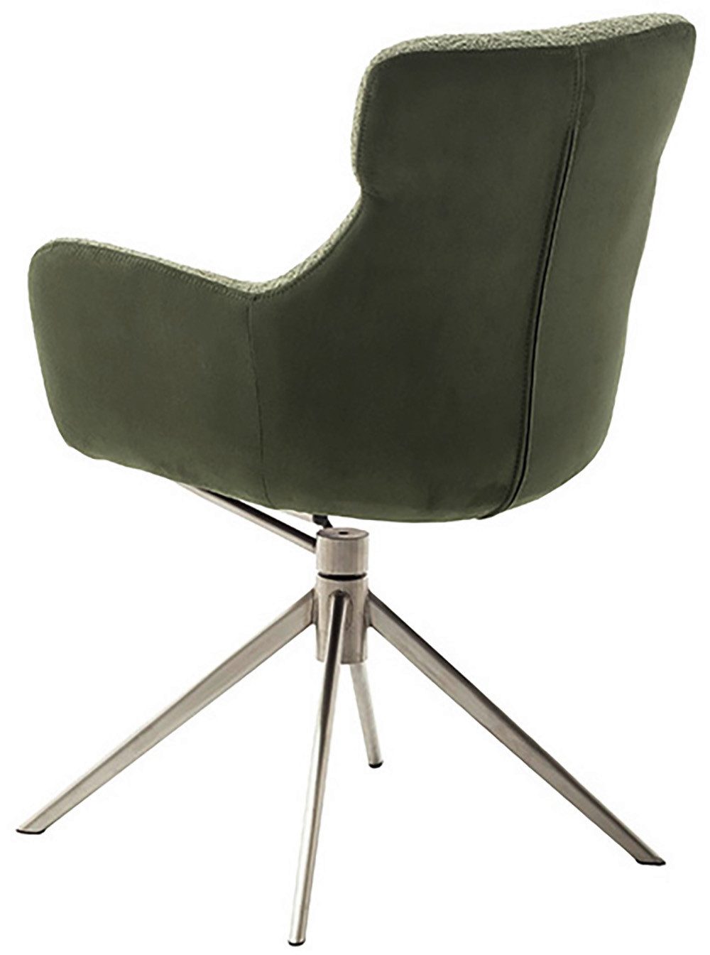 MCA furniture Eetkamerstoel (2-set), draaibaar 360°, draai- & schommelfunctie, zithoogte ca. 50 cm