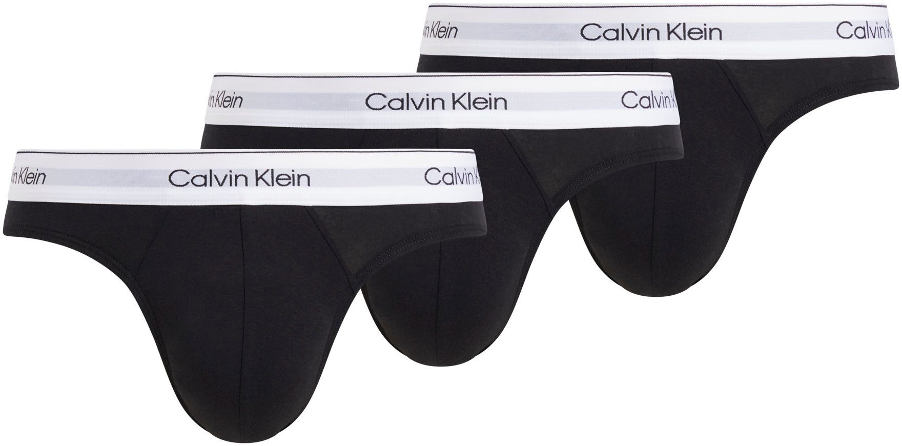 Calvin Klein Slip LOW RISE SLIP BRIEF 3PK met logo-elastische tailleband (3 stuks) (set, 3 stuks)