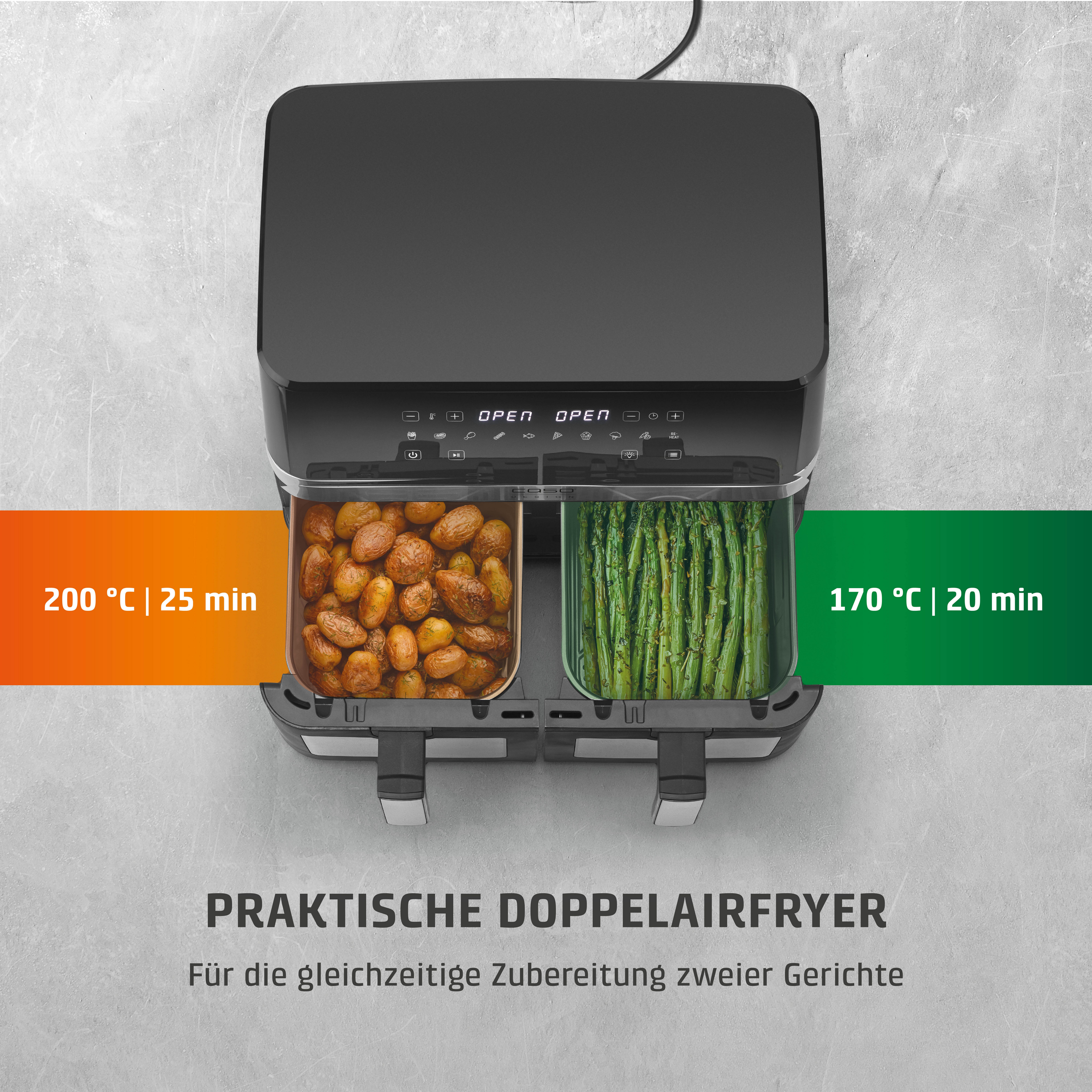 Caso Airfryer 3186 Design AirFry DuoChef