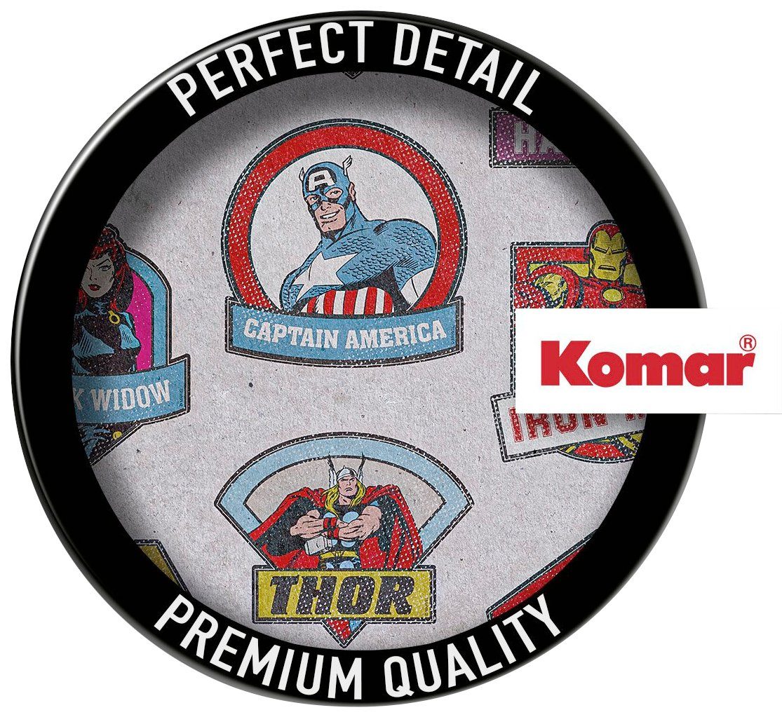 Komar Wandfolie Avengers Classic Badges - afm. 50 x 70 cm (10-delig)