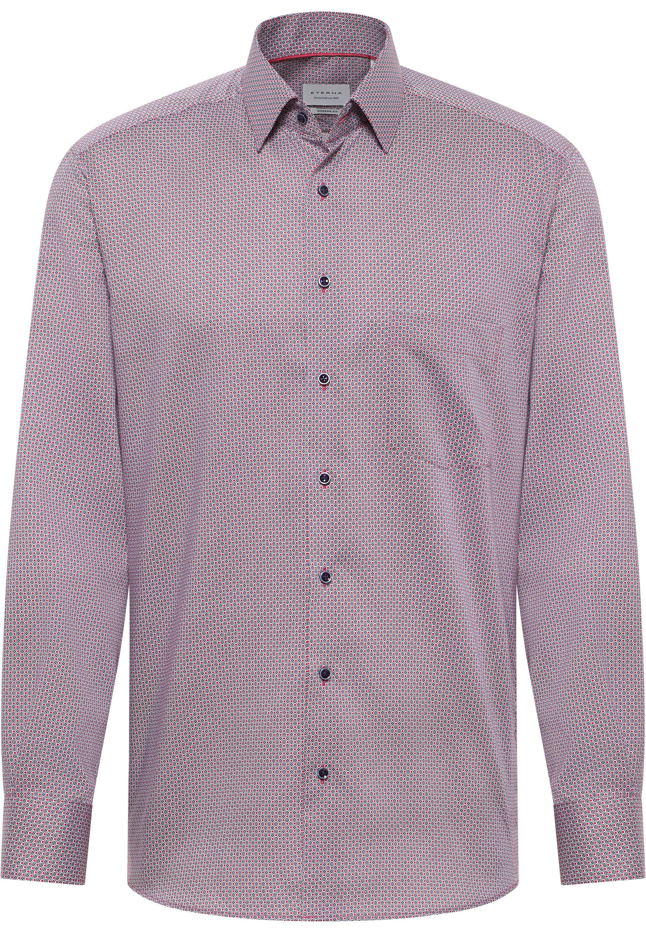 Eterna Overhemd met lange mouwen MODERN FIT NON IRON (strijkvrij)