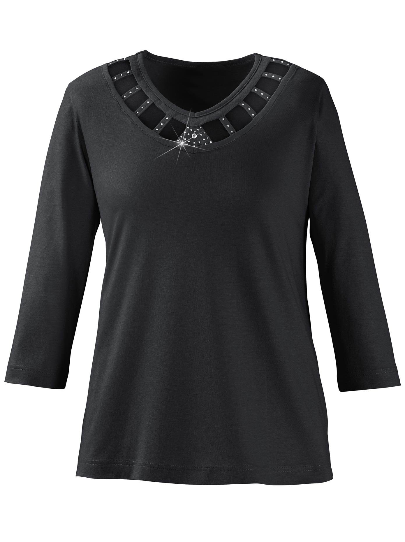 Lady Shirt met 3/4-mouwen Shirt (1-delig)