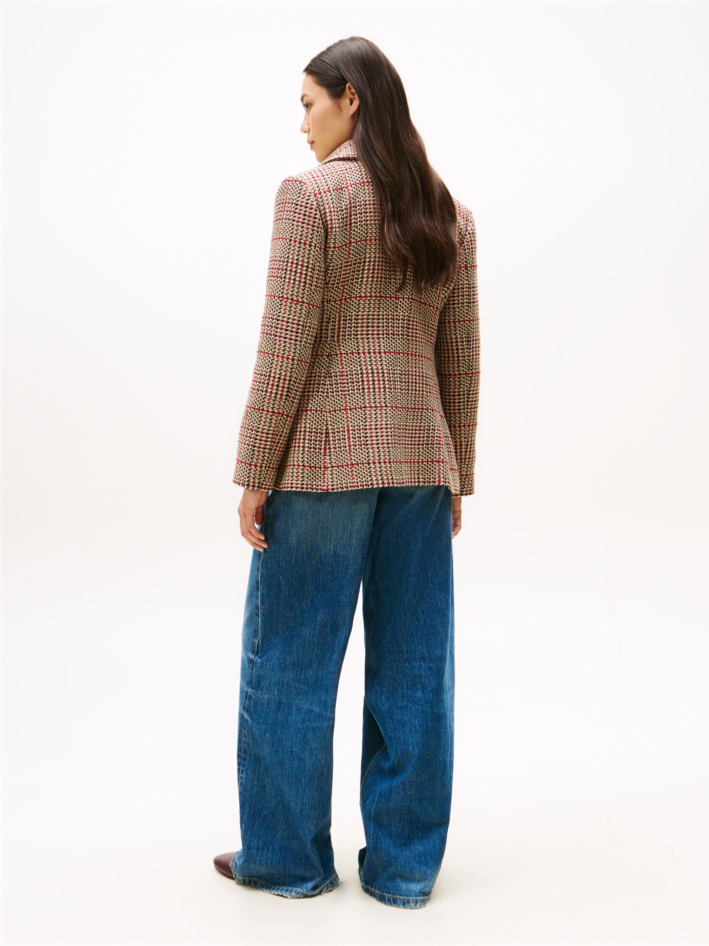 Tommy Hilfiger Korte blazer SEASONAL TEXTURE LADY JACKET