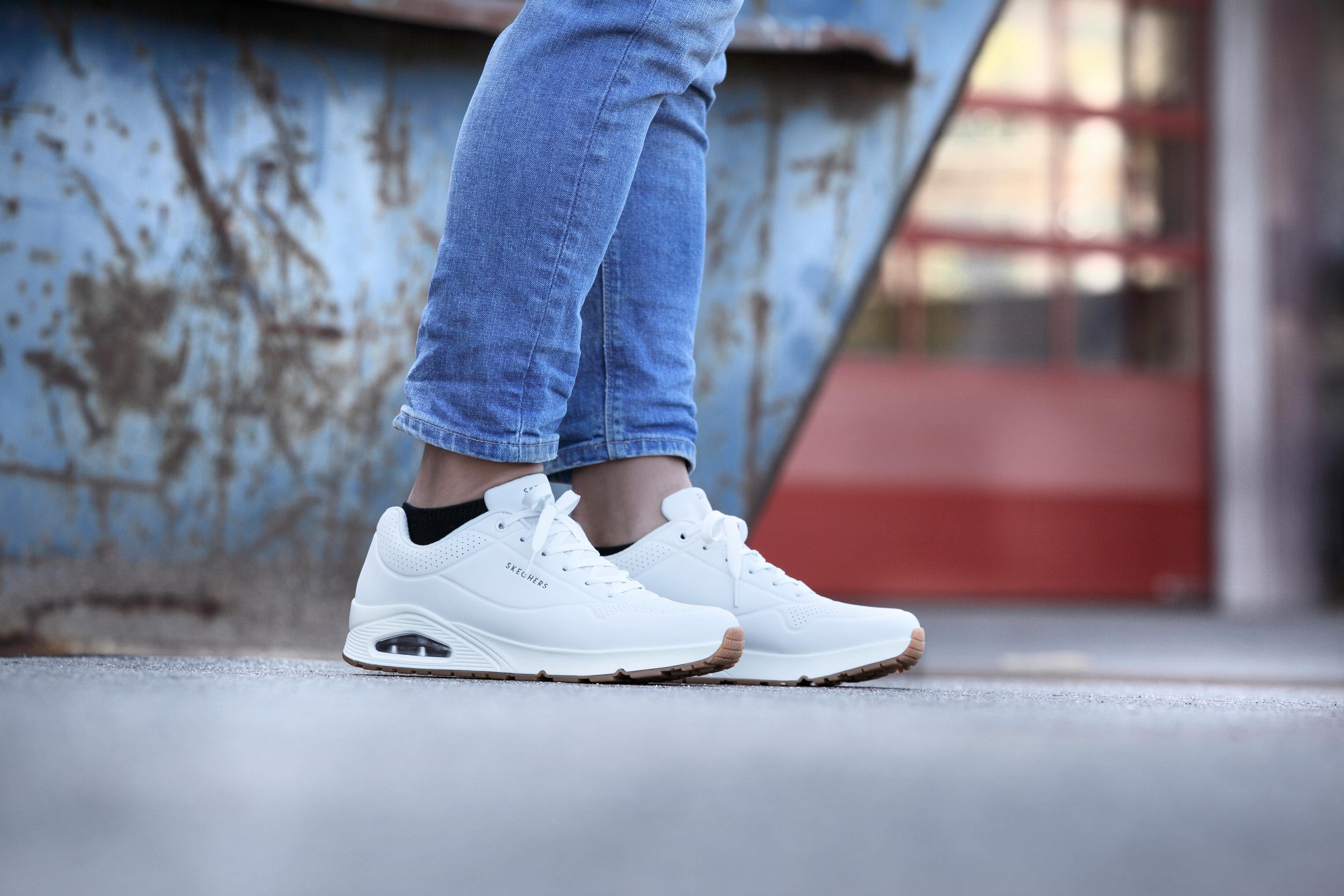 Skechers Sneakers Uno - Stand on Air Vrijetijdsschoen, lage schoen, veterschoen met air-cooled memory foam