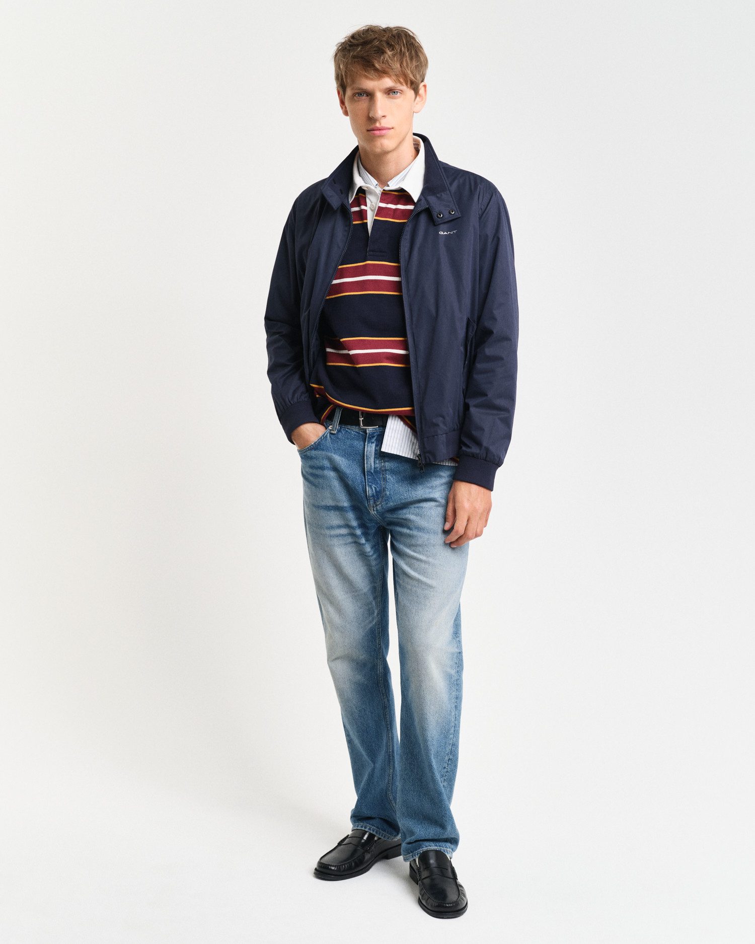 Gant Blouson Lichte getailleerde Jas weerbestendige Harrington Jas Klassiek