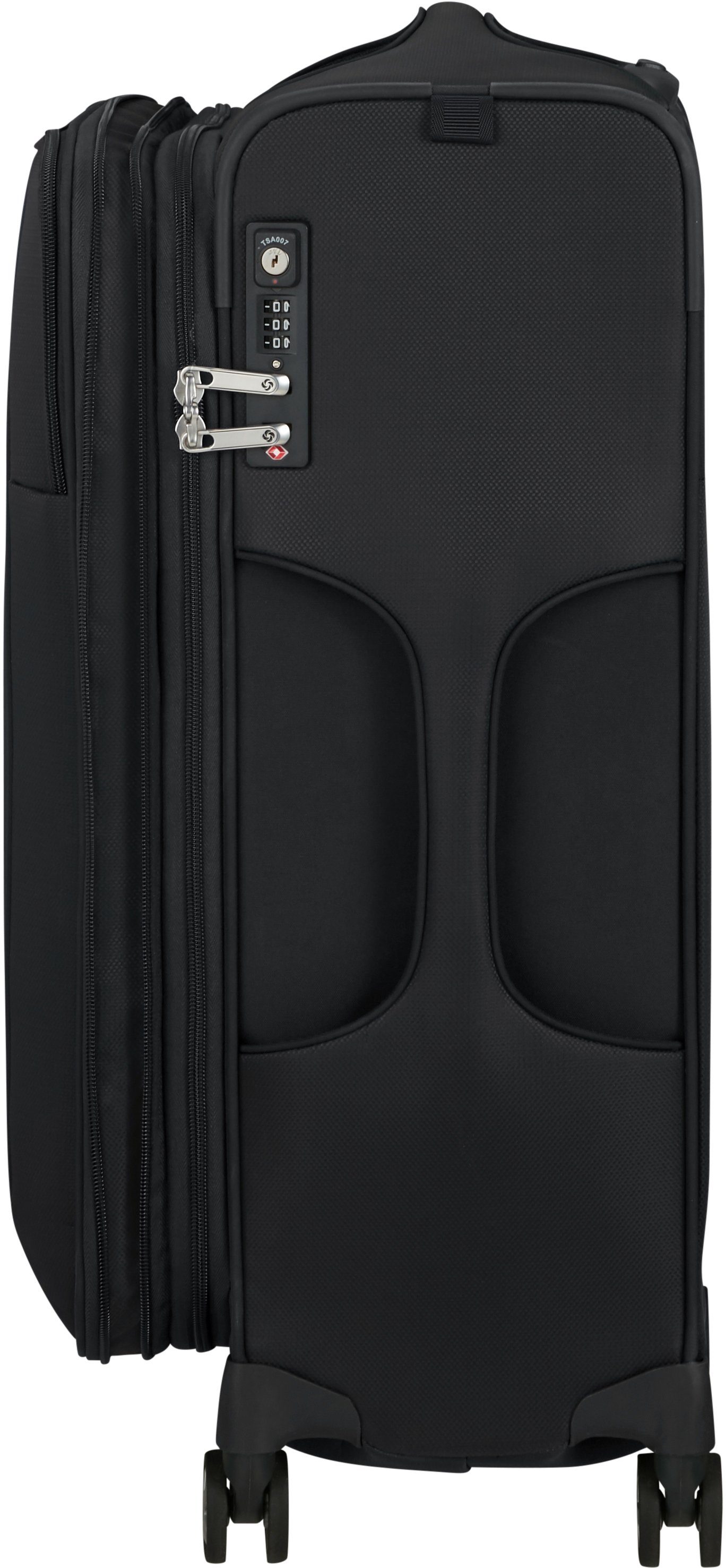 Samsonite Zachte bagage trolley D'LITE, verschillende maten en kleuren Reiskoffer zachte schaal koffer TSA-cijferslot in klassiek ontwerp