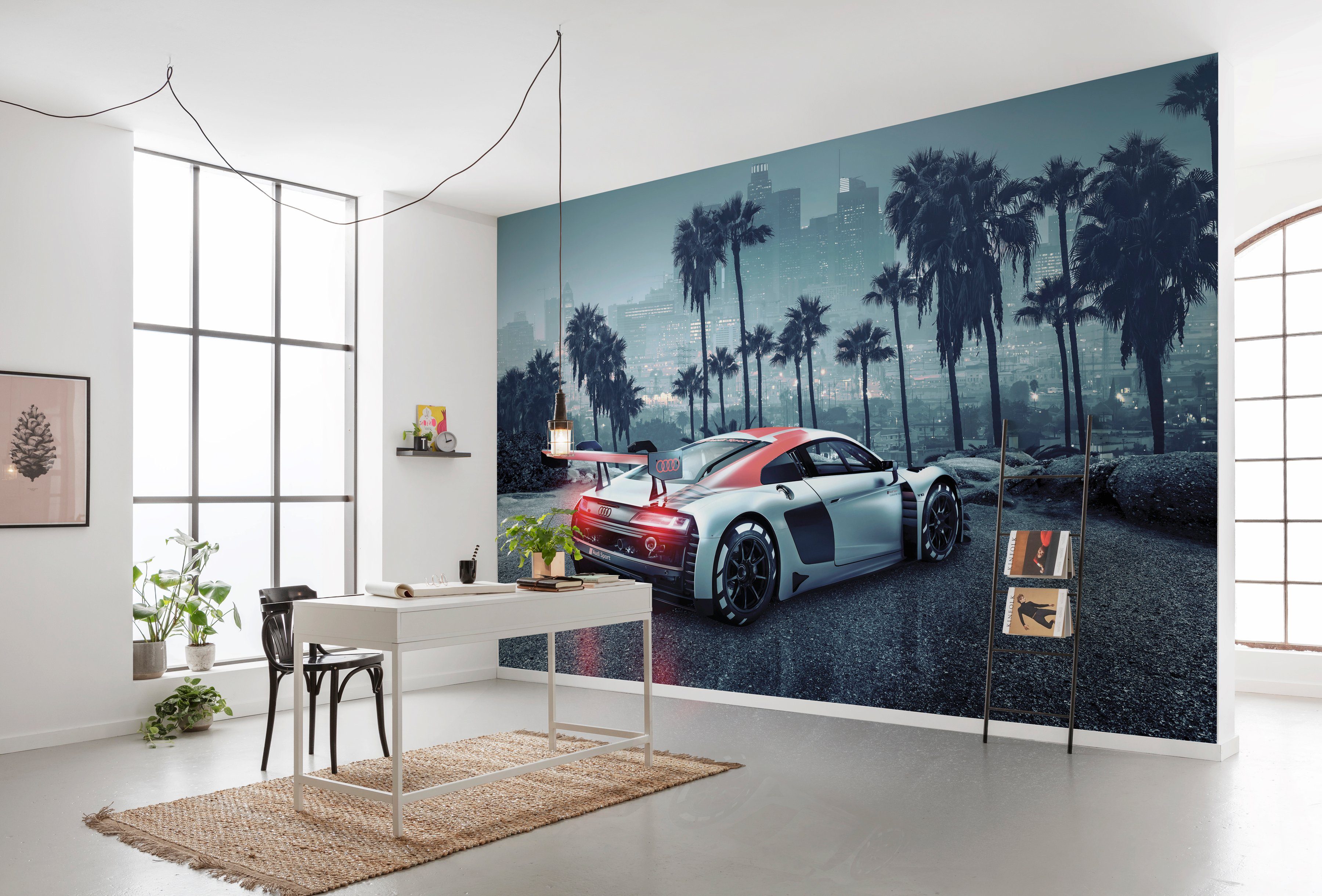 Komar Fotobehang Audi R8 L.A. - Afmeting 368 x 254 cm (set)