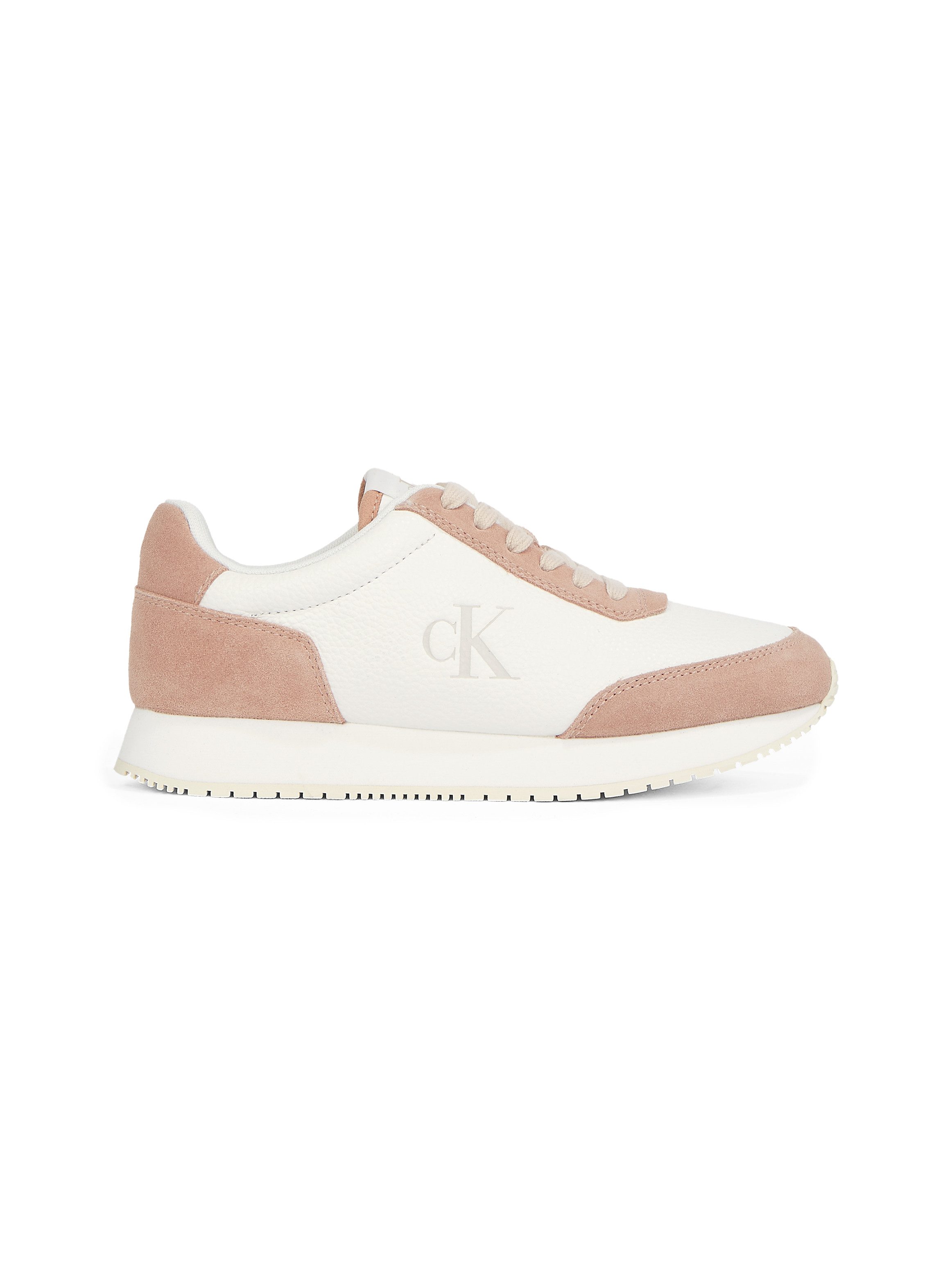 Calvin Klein Sneakers RUNNER LACEUP LOW MIX MG freizeitschoen halfschoen veterschoen met zij ck-logo