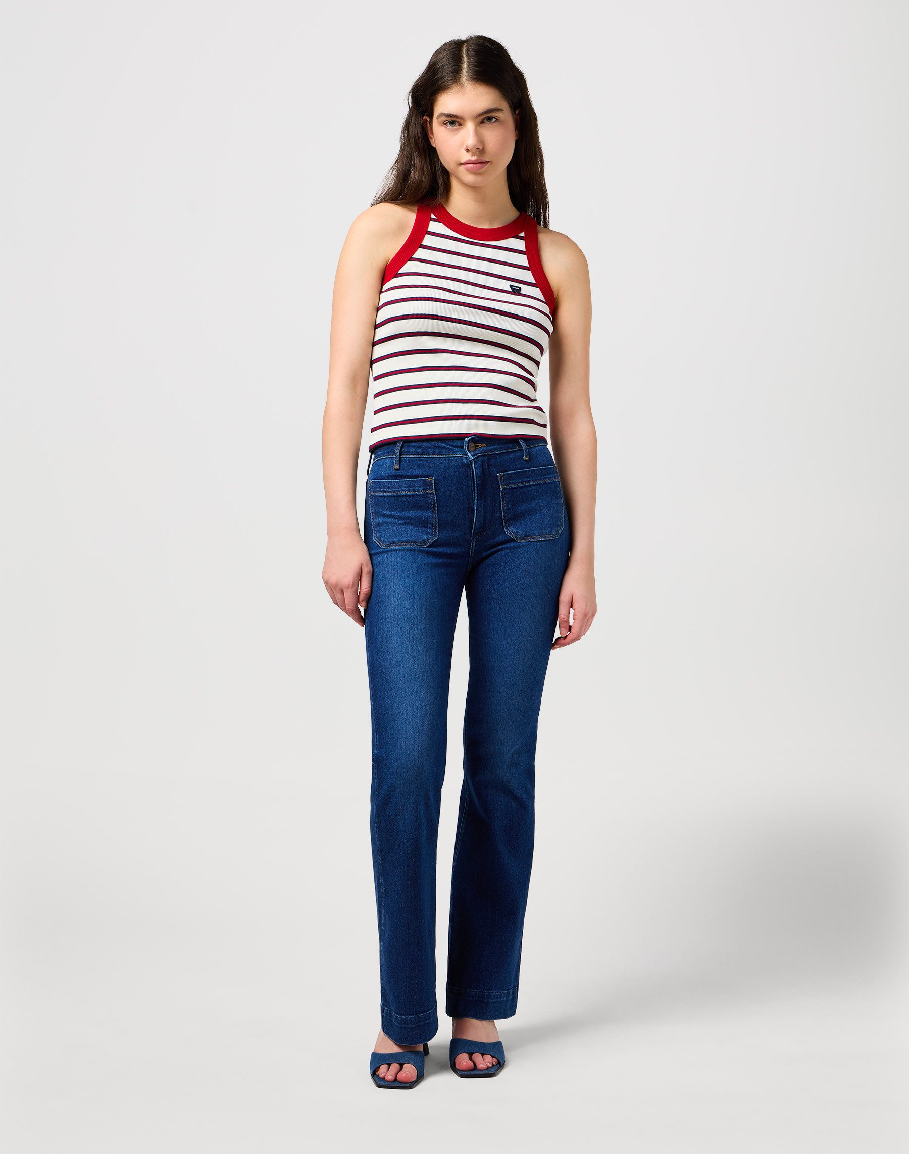 Wrangler Bootcut jeans Flare in retro-design met uitlopende pijp