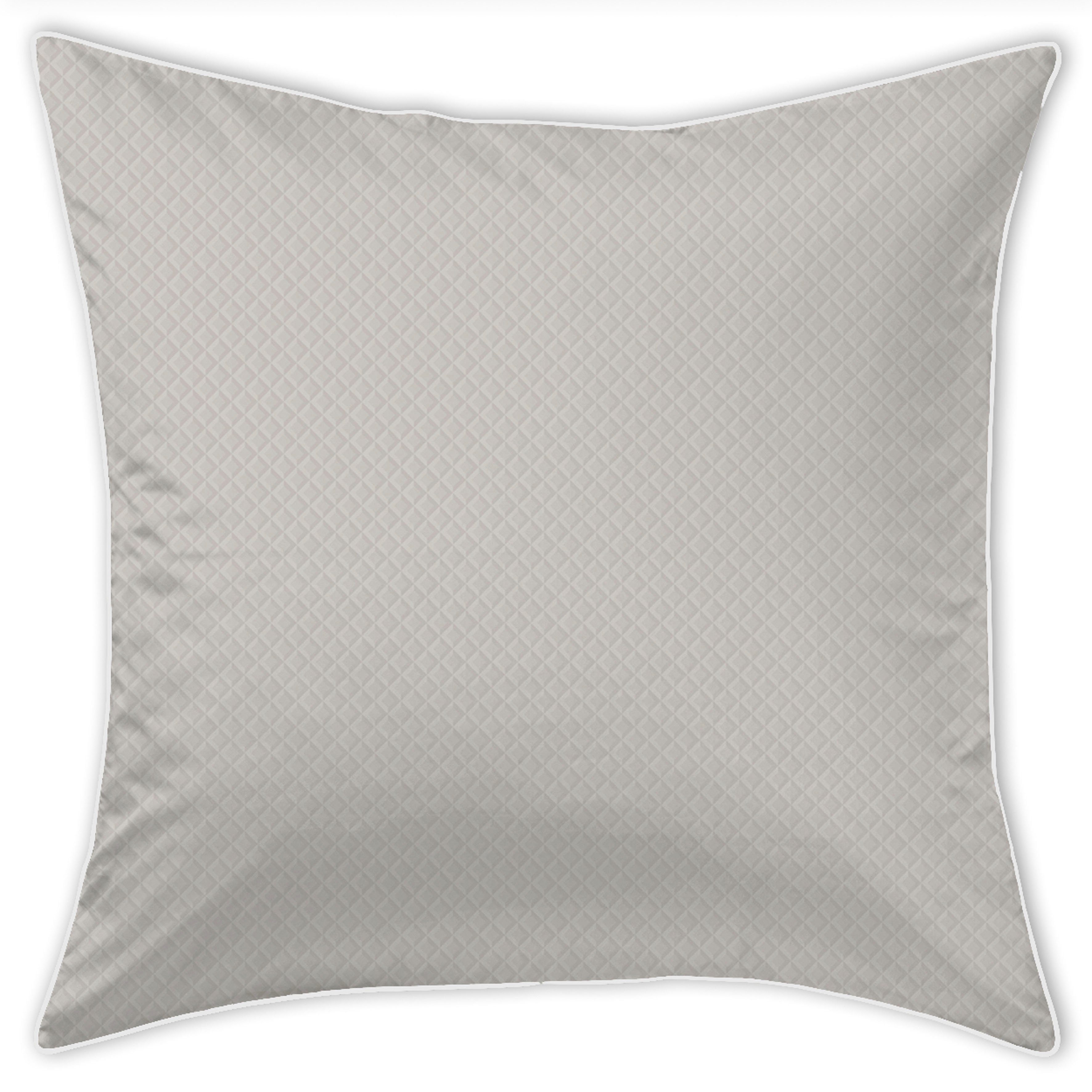 Curt Bauer Kussenovertrek Arezzo Ruitenstructuur binding (1 stuk) kussenovertrekken maat 80 cm x 80 cm beige