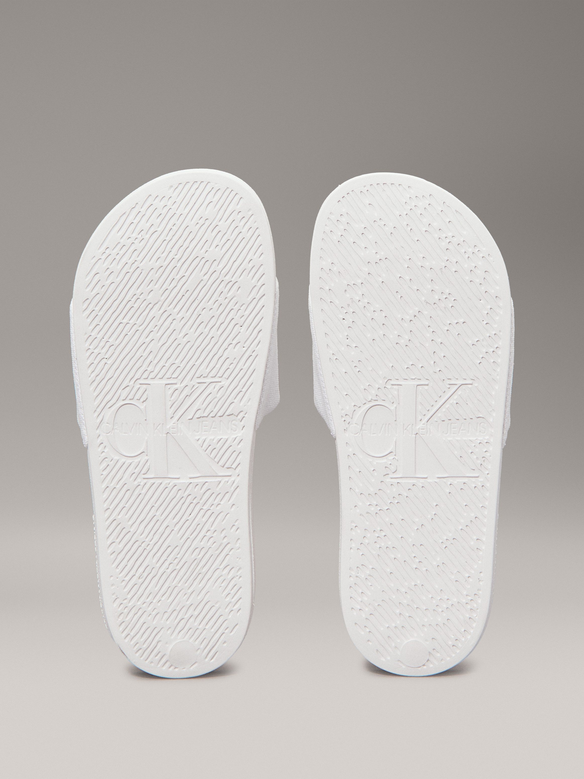 Calvin Klein Slippers SLIDE MONOGRAM WMNS , badschoen, slippers, zomerpantolette, strandschoen om in te stappen