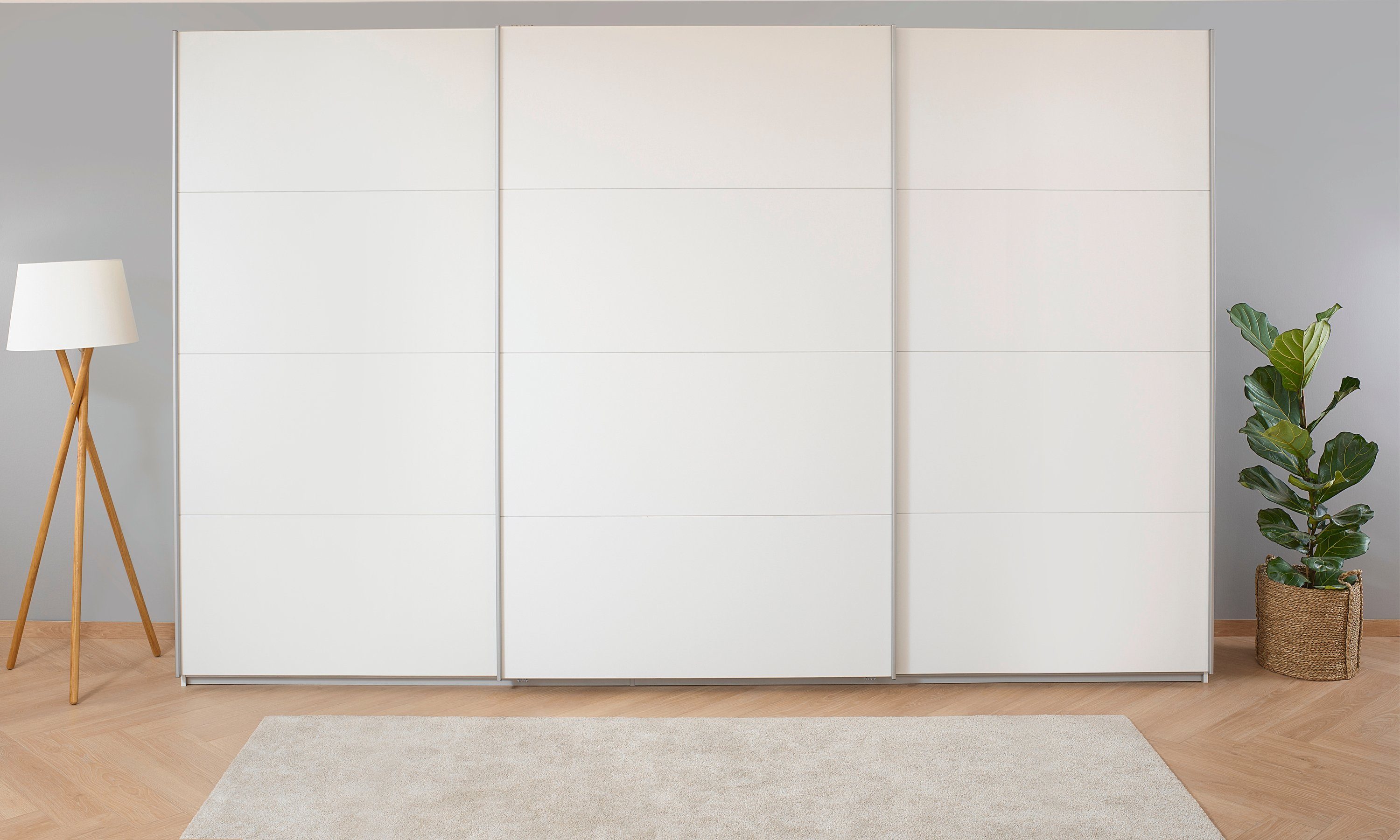 rauch Zweefdeurkast Kledingkast kast garderobe KOLUNA met decor-front inclusief 2 binnenladen en extra legplanken made in germany