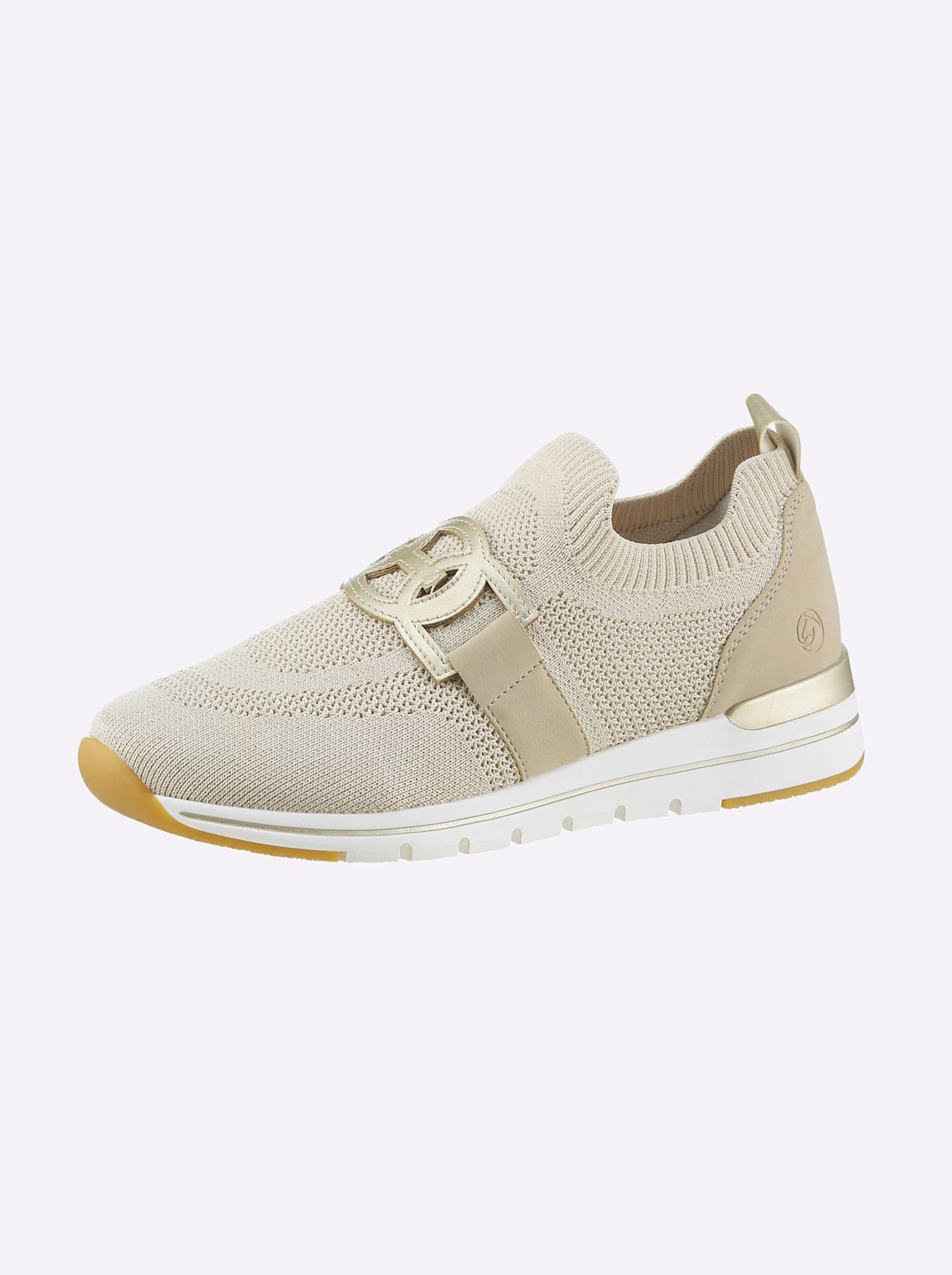 Remonte Instappers dames sportieve slippers maat 38 beige