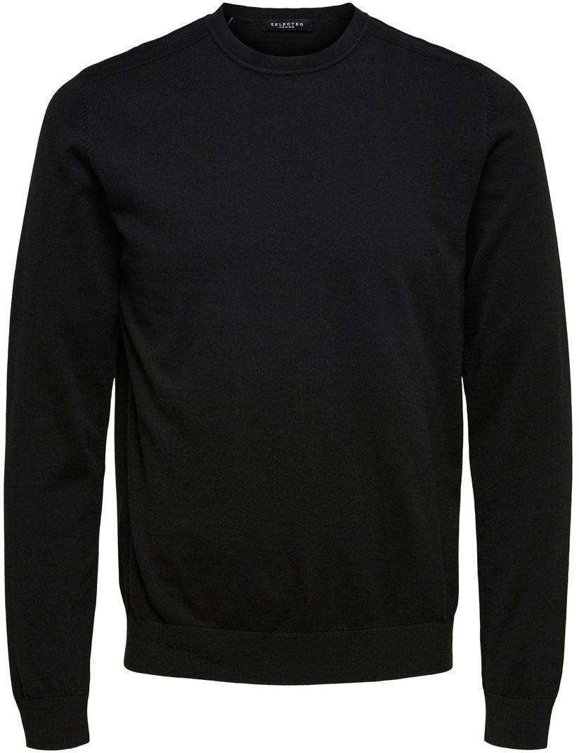 SELECTED HOMME Gebreide trui SLHBERG CREW NECK NOOS