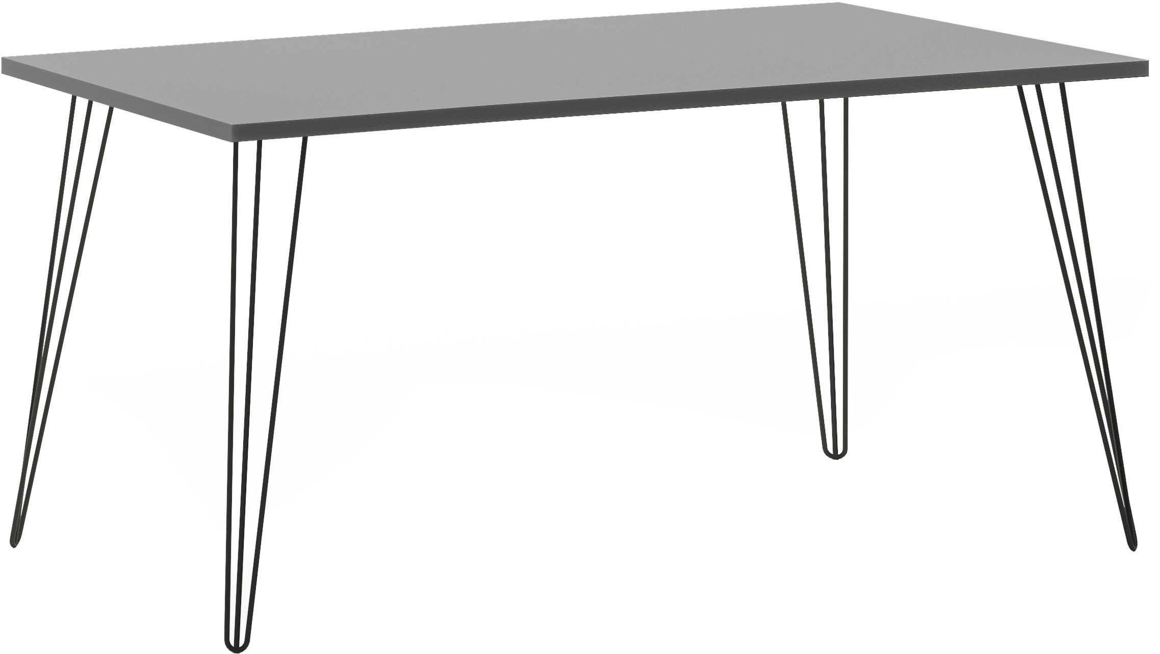Schildmeyer Tafeltje Fynn Tafelpoten van metaal bureaus maat 160,0 cm x 74,0 cm x 80,0 cm grijs