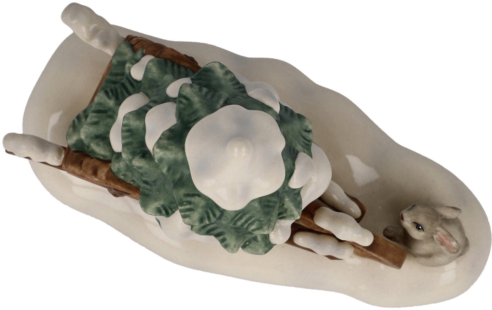 Goebel Verzamelfiguur Winters bos, kerstversiering Steengoed, figuur - Kruiwagen