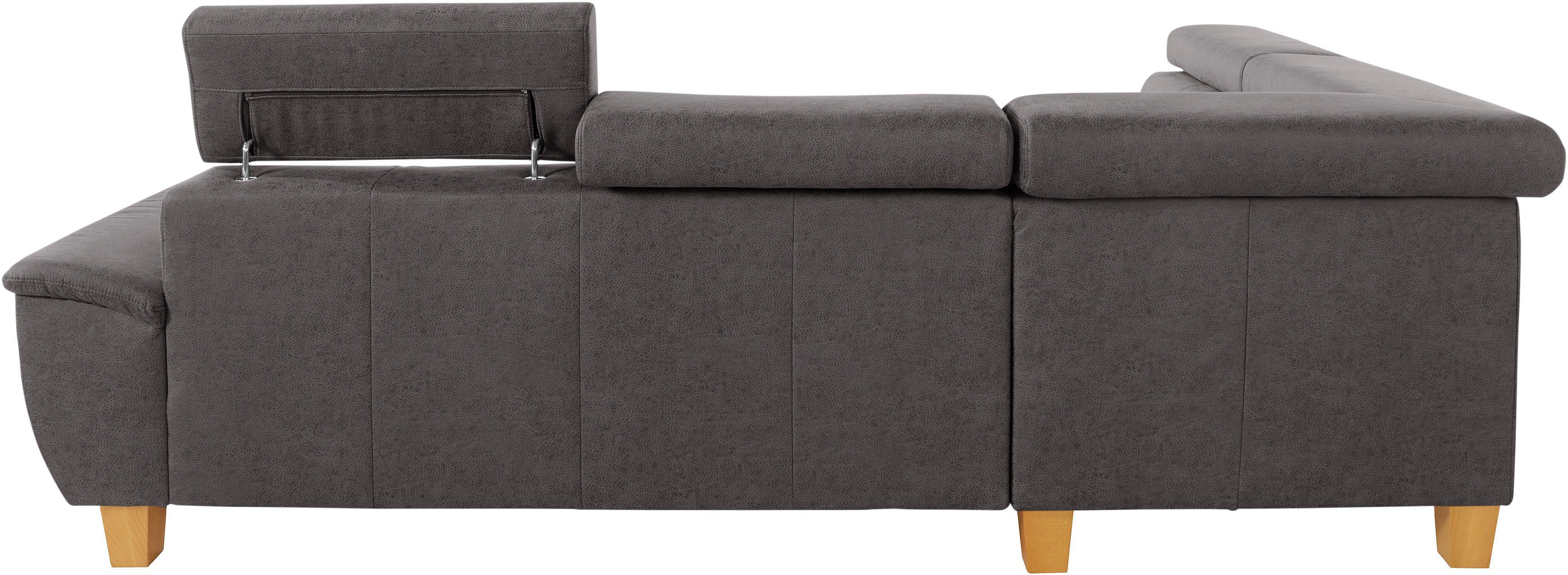 exxpo - sofa fashion Hoekbank Enya, uitgebreide afwerking, hoog zitcomfort, comfortabel, L-vorm
