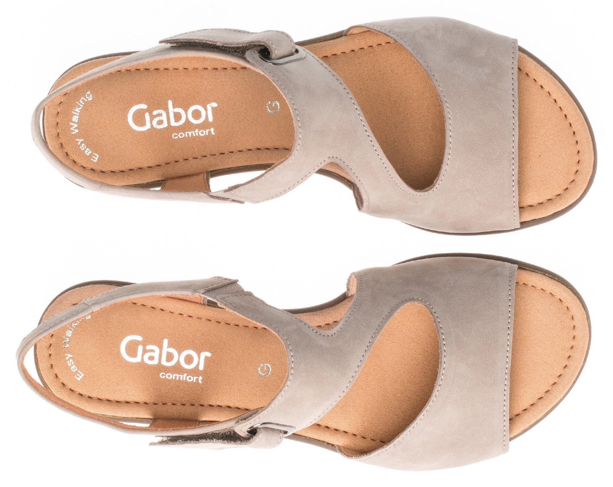 Gabor Sleehaksandaaltjes Florence , zomerschoen, bandensandaal, comfortabele schoen in breedte g (=wijd)
