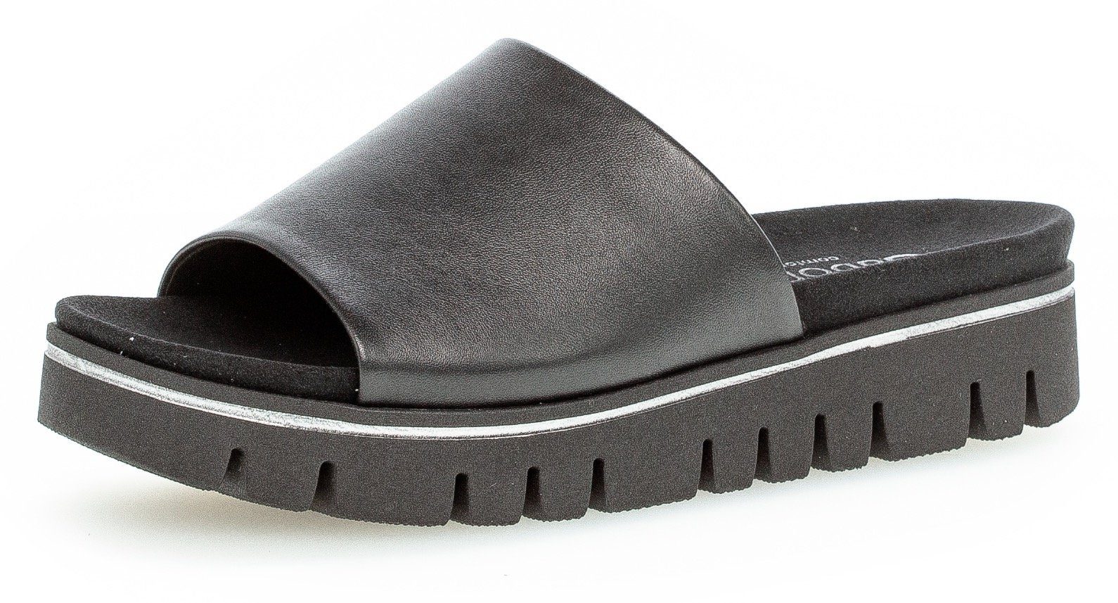 Gabor Slippers York , platform, zomerschoen, slippers in comfortschoen breedte g (=wide)