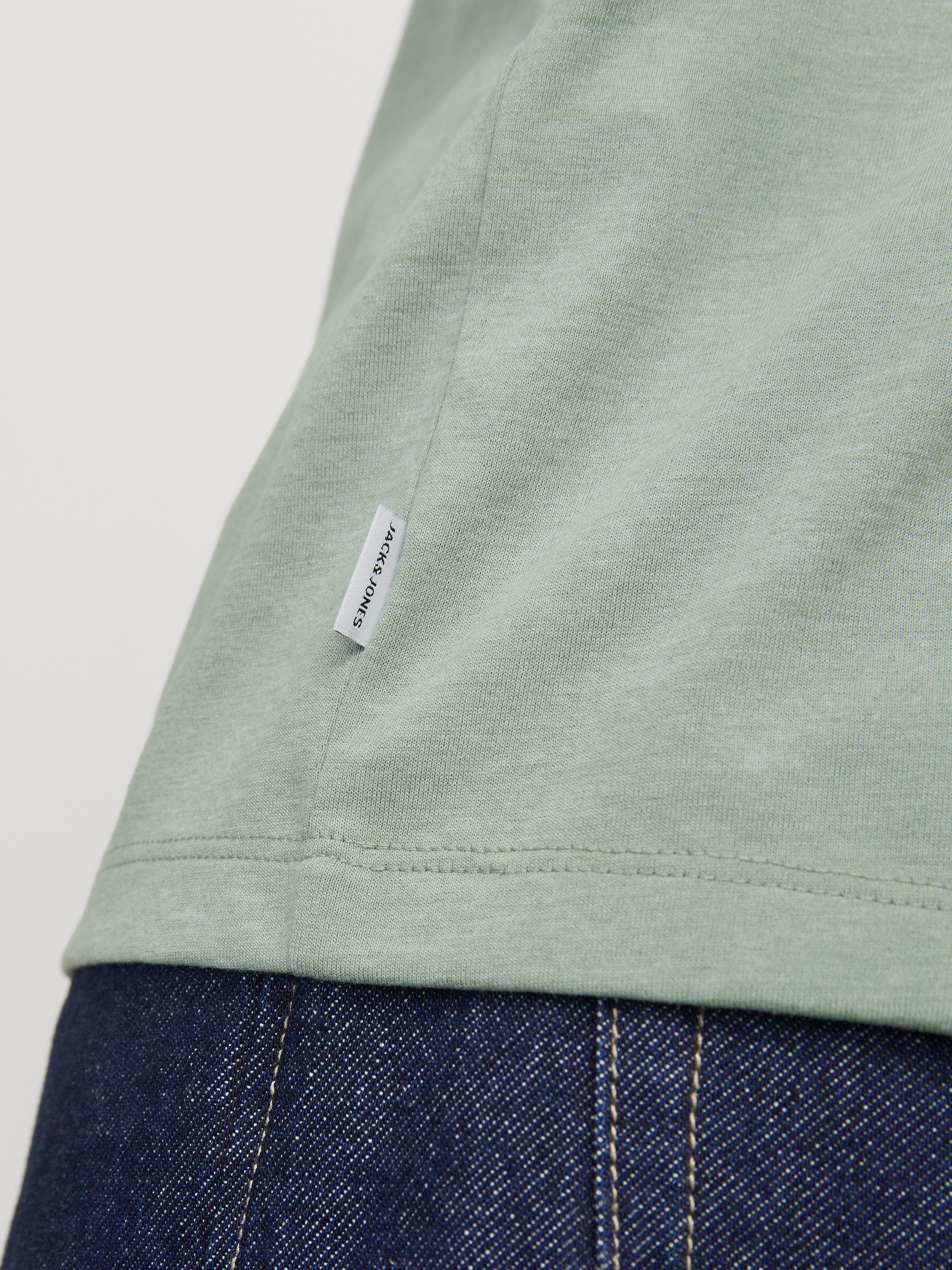 Jack & Jones Shirt met ronde hals JJEORGANIC MELANGE TEE SS O-NECK NOOS