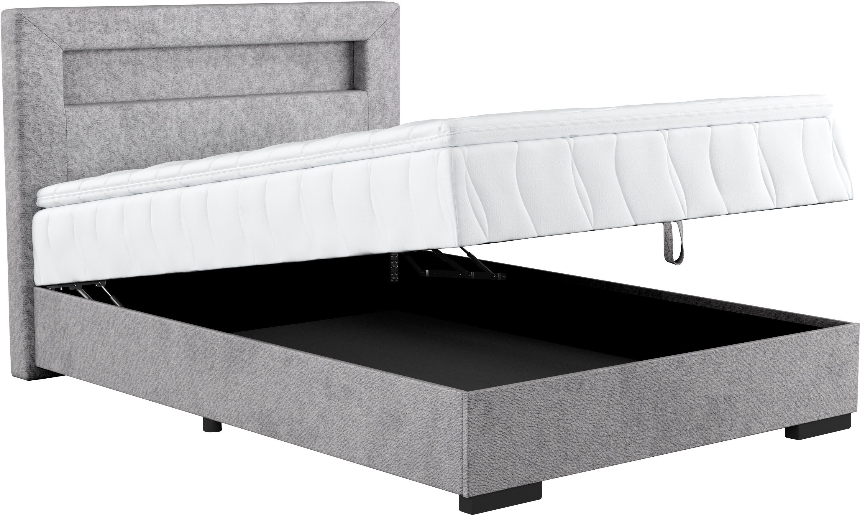 COTTA Boxspring Kelly uitgerust met led-licht, incl. bedlade